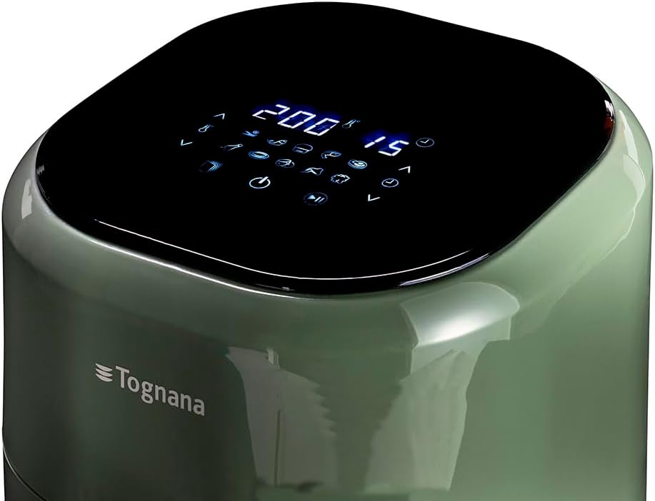 Detalle 2 de Tognana Iridea Freidora de Aire 4.5 L 🌿 Digital Verde