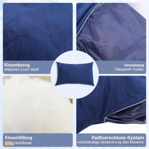 Thumbnail 3 de REDCAMP Camping Kopfkissen Komprimierbar 30x40cm, leicht & weich, Blau