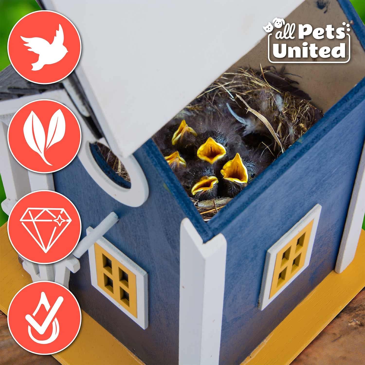 Thumbnail 4 de all Pets United Vogelhaus Nistplatz – Holz Prachtvogelhaus zum Aufhängen im Garten