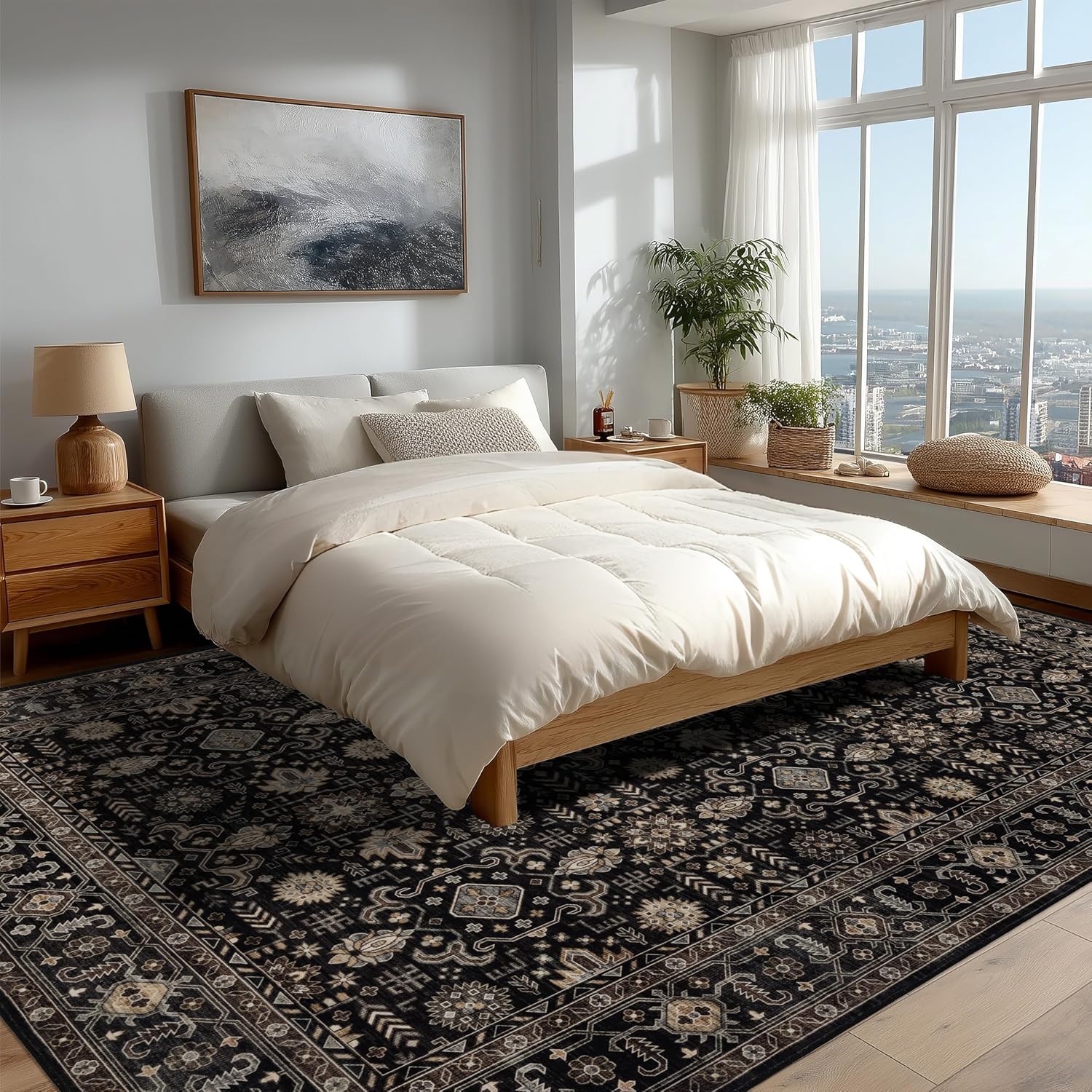 Detalle 2 de Ruaruarug Area Rug 8'×10' Machine Washable