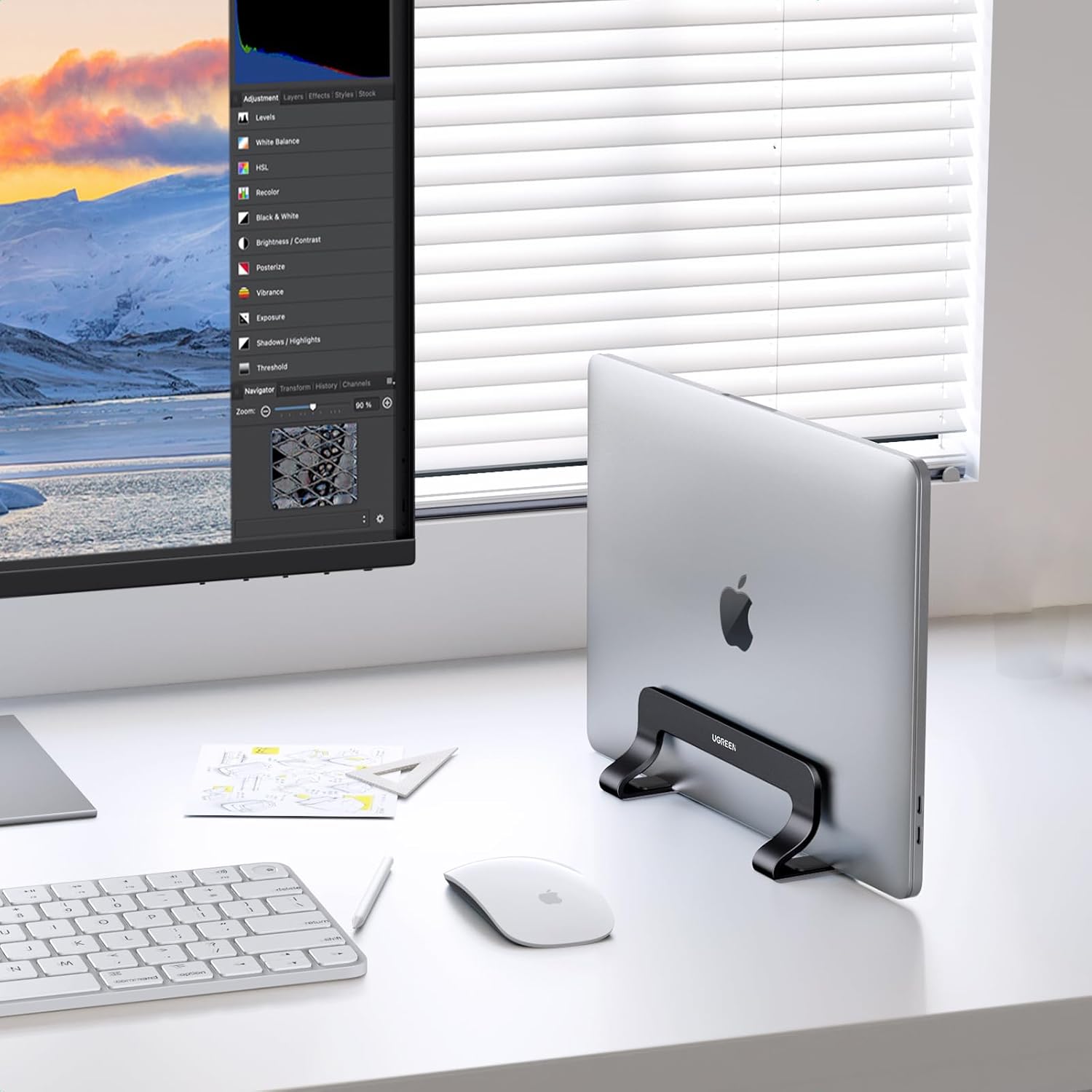 Thumbnail 1 de UGREEN Vertical Laptop Stand adjustable for MacBook Air Pro 💻