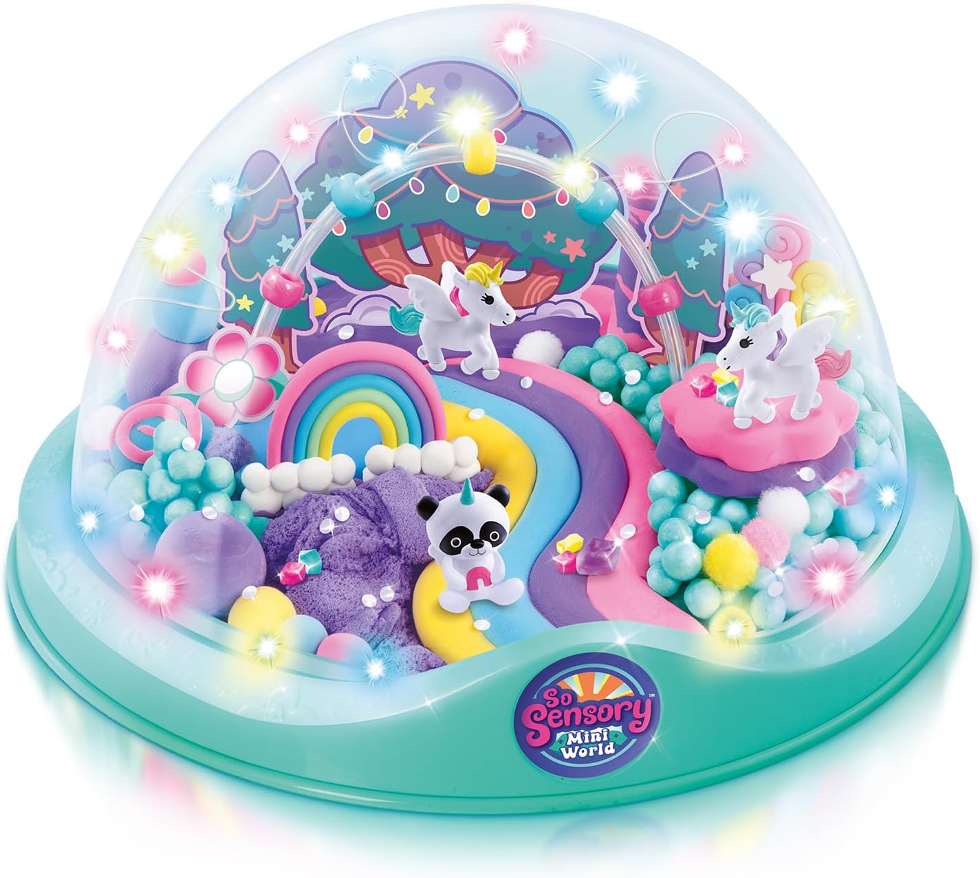 Detalle de Canal Toys So Sensory Mini World – Świat Jednorożców DIY z kopułą i teksturami