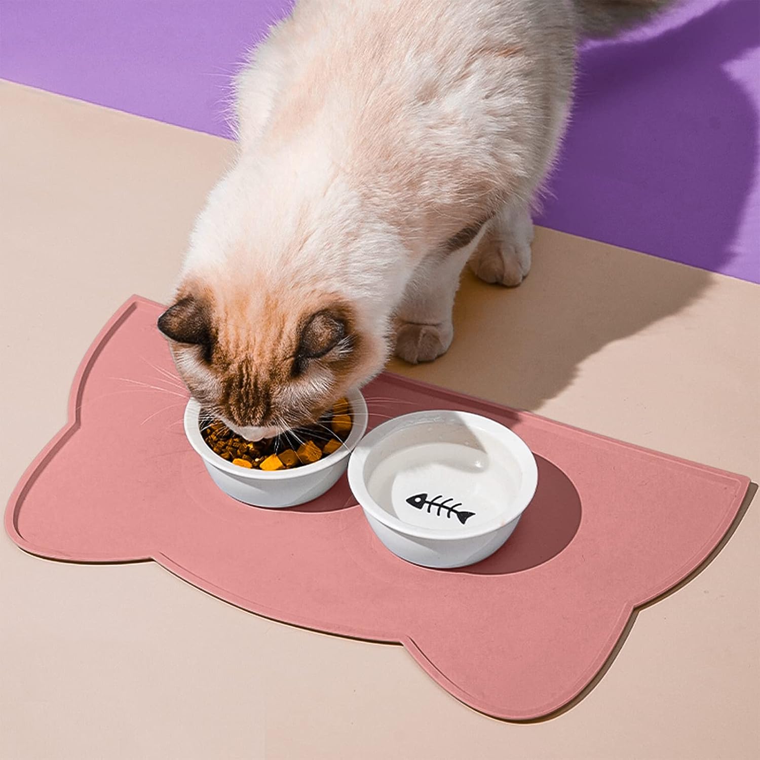 Detalle 2 de septillar Cat Food Mat 52x30 cm