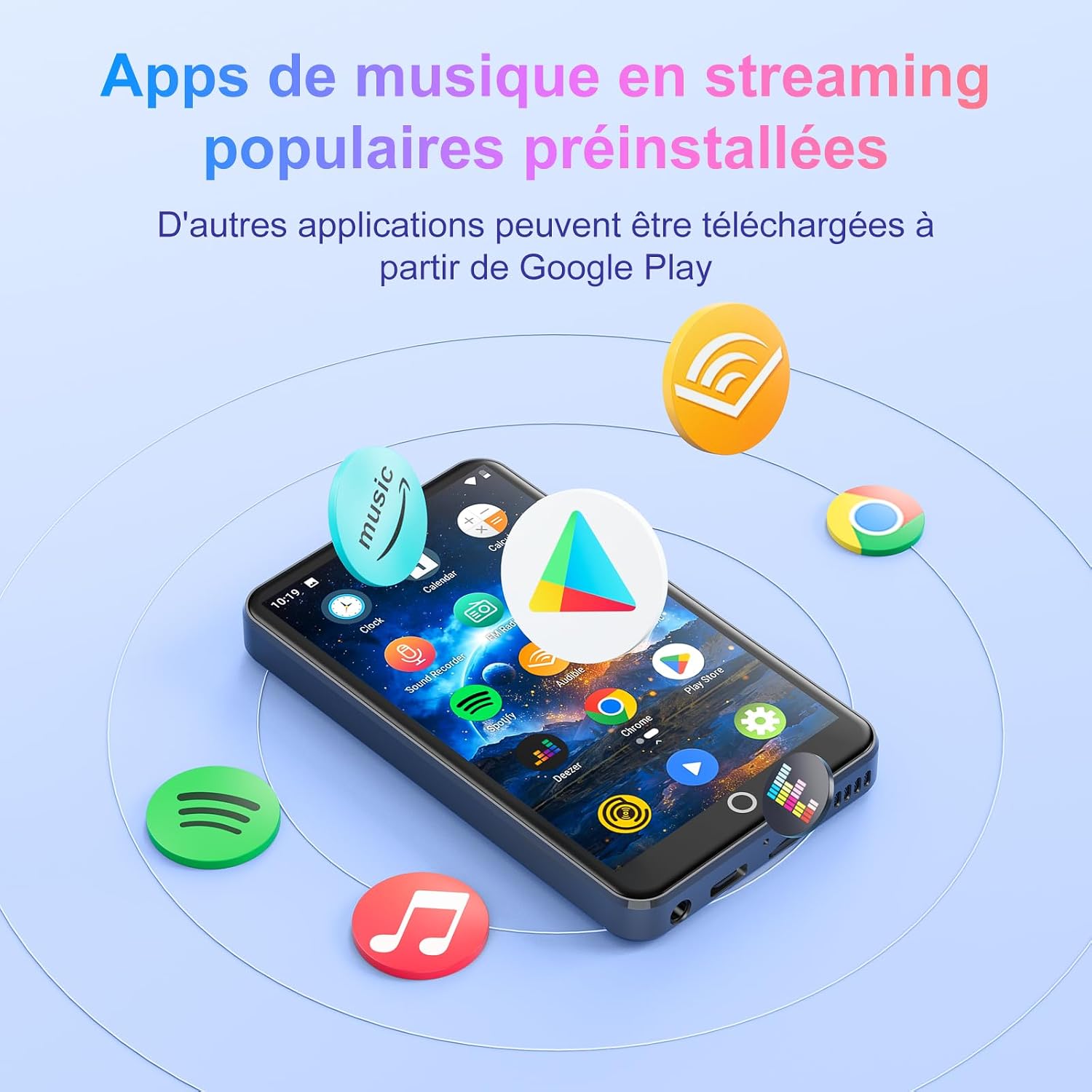 Detalle 2 de MECHEN Lecteur MP3 Android 4 pouces 2000mAh