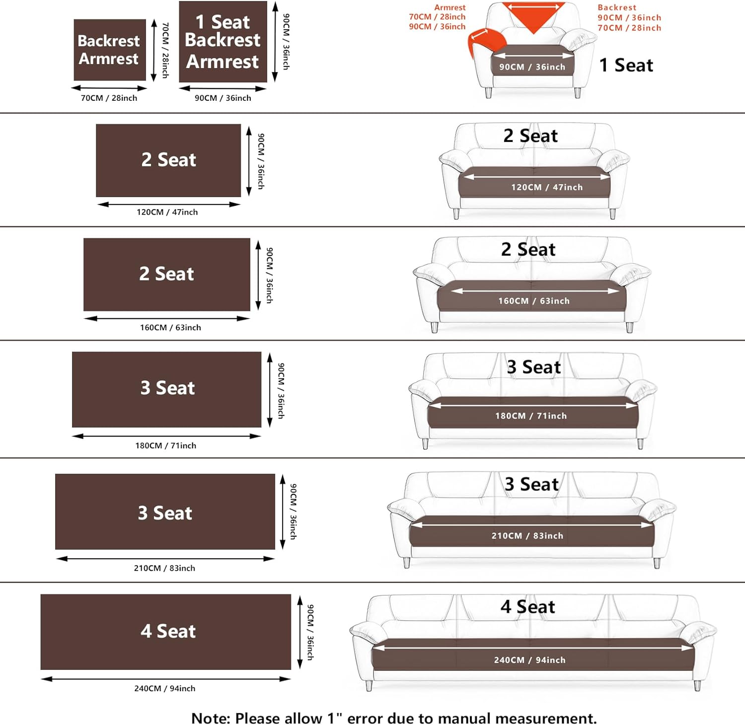 Thumbnail 2 de MDSASFD Velvet Couch Cover for 3-Cushion L-Shape Sofa — Washable, Anti-Slip, Pet & Kid Friendly