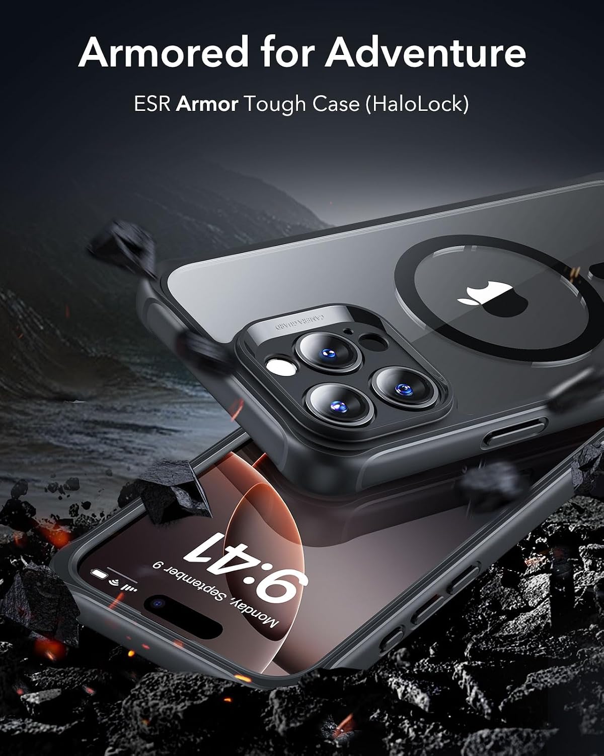 Detalle 2 de ESR iPhone 16 Pro Armor Case with MagSafe 9H+