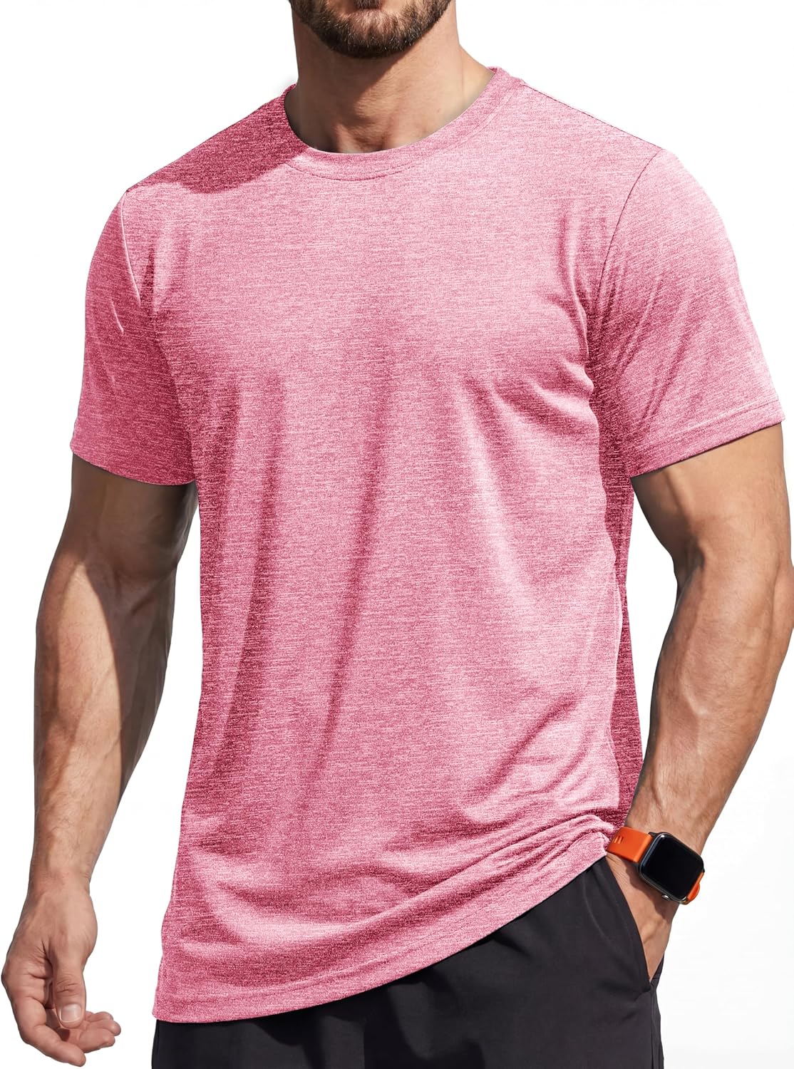 Detalle de MAGCOMSEN Men's Running T-Shirts Short Sleeve – Quick-Dry, Lightweight, Moisture-Wicking Top