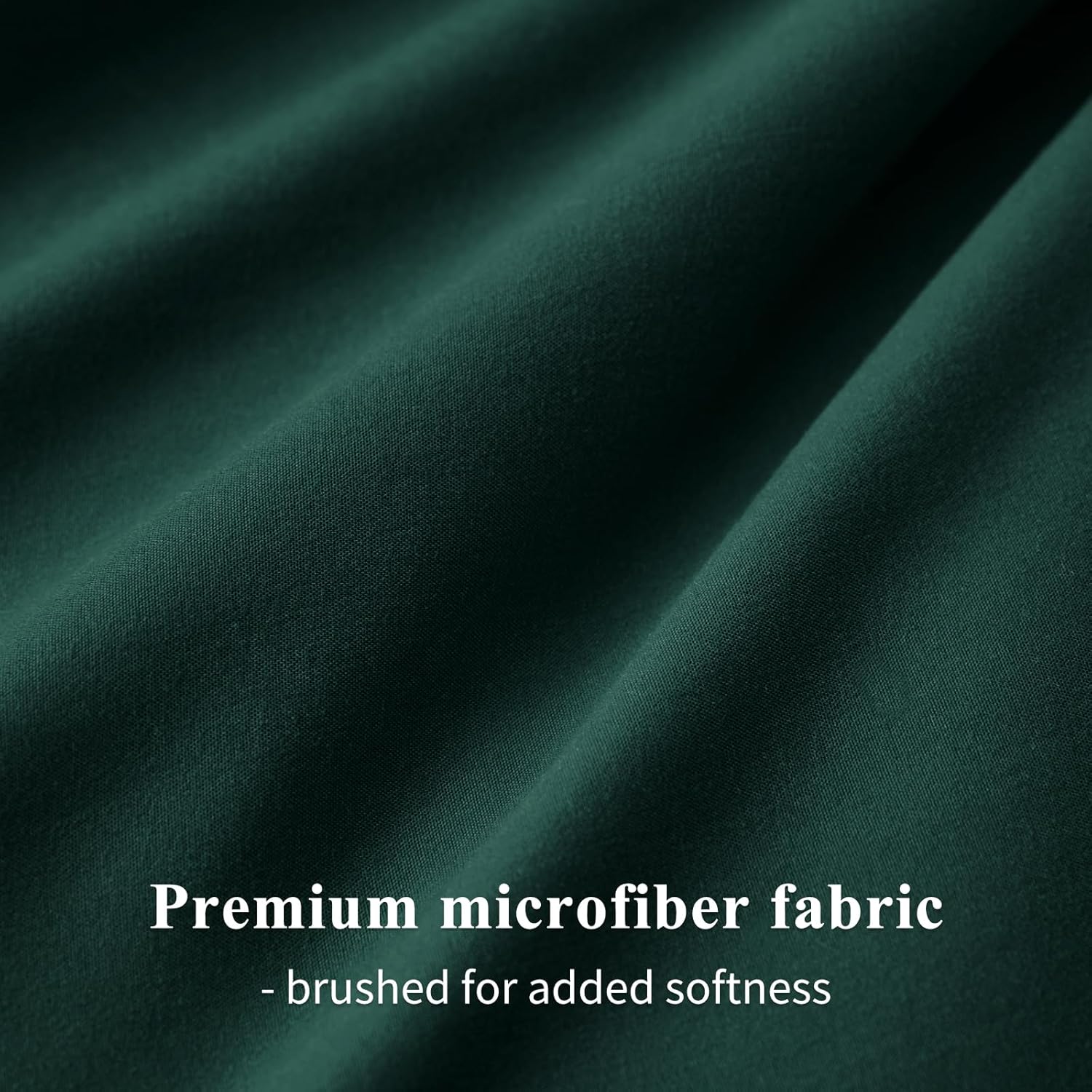 Thumbnail 6 de Aisbo Emerald Green Double Duvet Covers Set – 3-Piece Bedding for Double Bed
