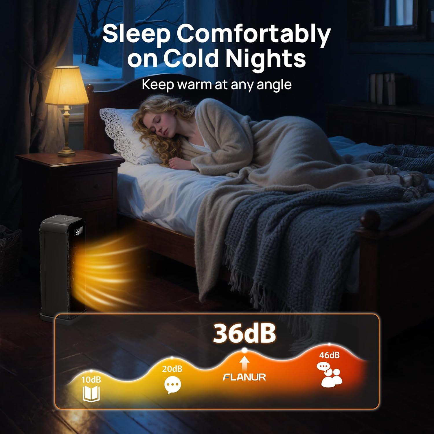 Thumbnail 5 de FLANUR Smart Space Heater, 1500W ⚡