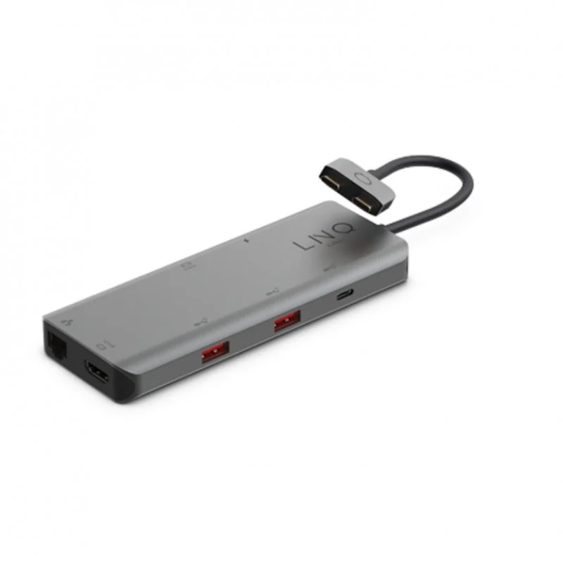 Detalle de Linq 7en2 Pro: Hub 2xUSB-C, USB-A, HDMI y más 🌐