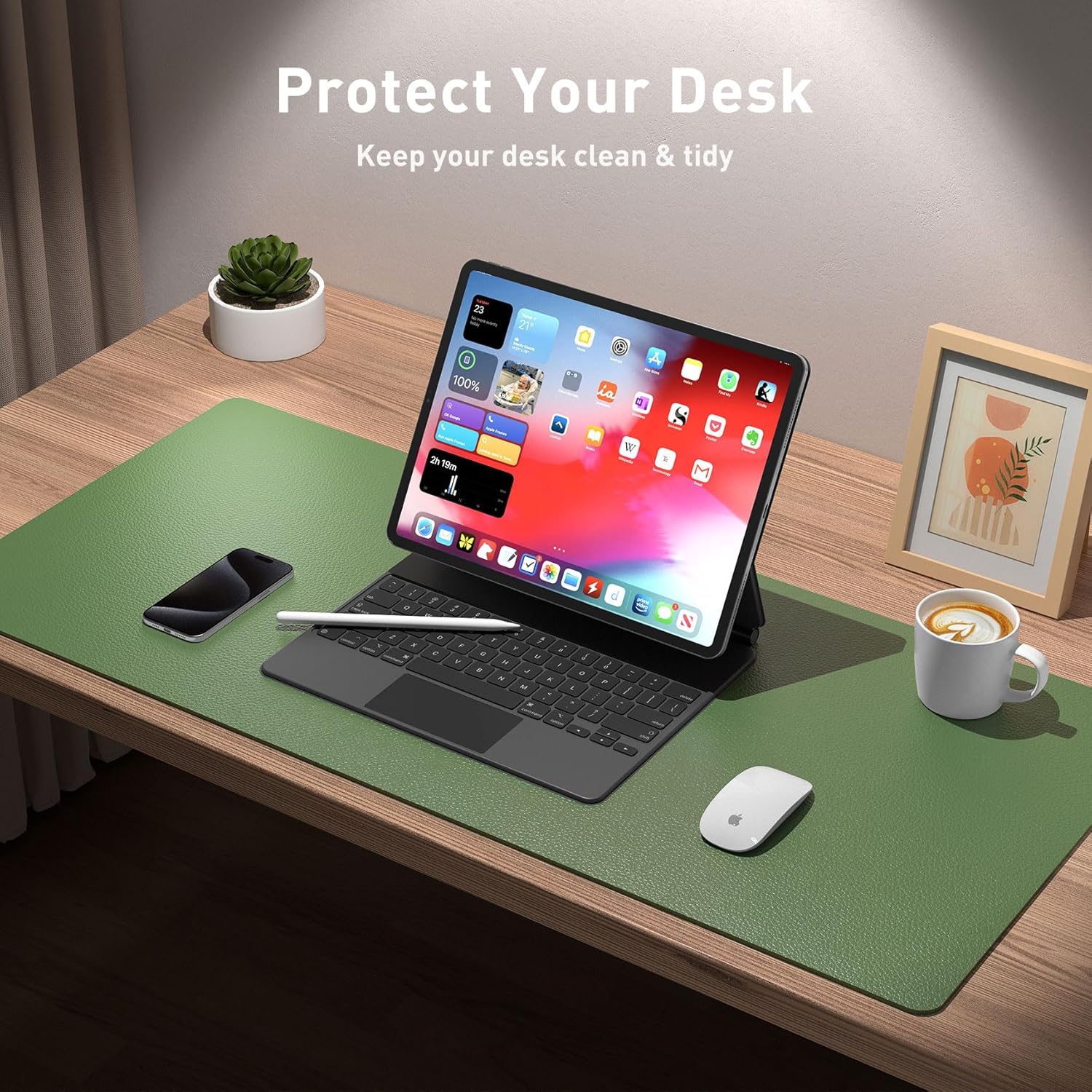 Thumbnail 5 de Aothia XL Desk Pad PU Leather