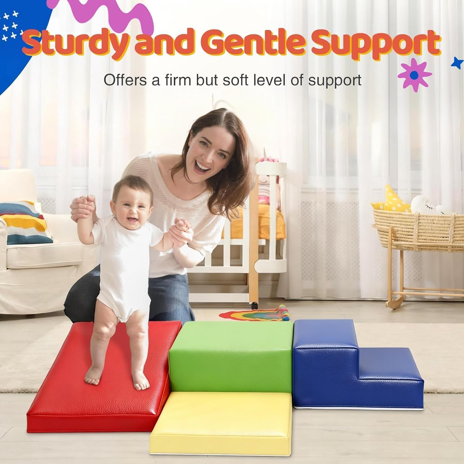Detalle 2 de JungleDove 4‑piece Soft Play Set for Toddlers