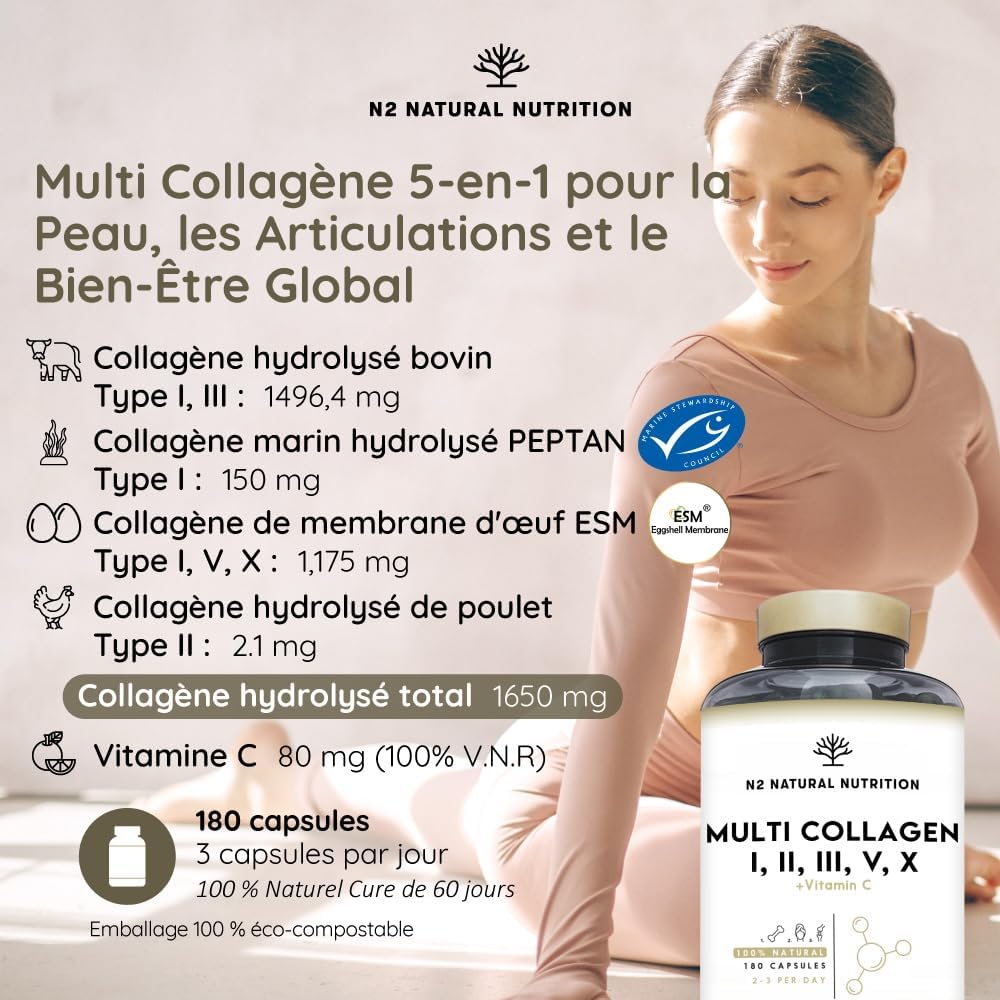 Detalle 2 de N2 Natural Nutrition Multi CollagĂšne 1650 mg đ