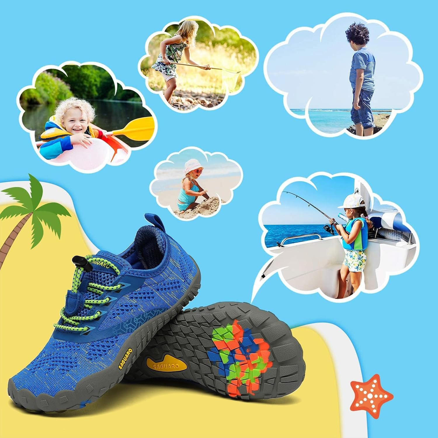Thumbnail 6 de Saguaro Kinder-Trailschuhe für Mädchen – atmungsaktiv, rutschfest & flexibel