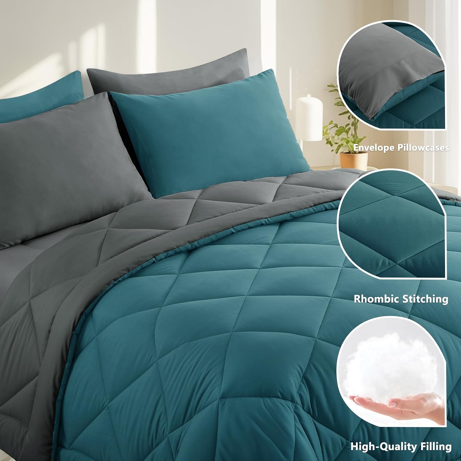 Thumbnail 5 de RUIKASI Coverless Duvet King Size 10.5 Tog