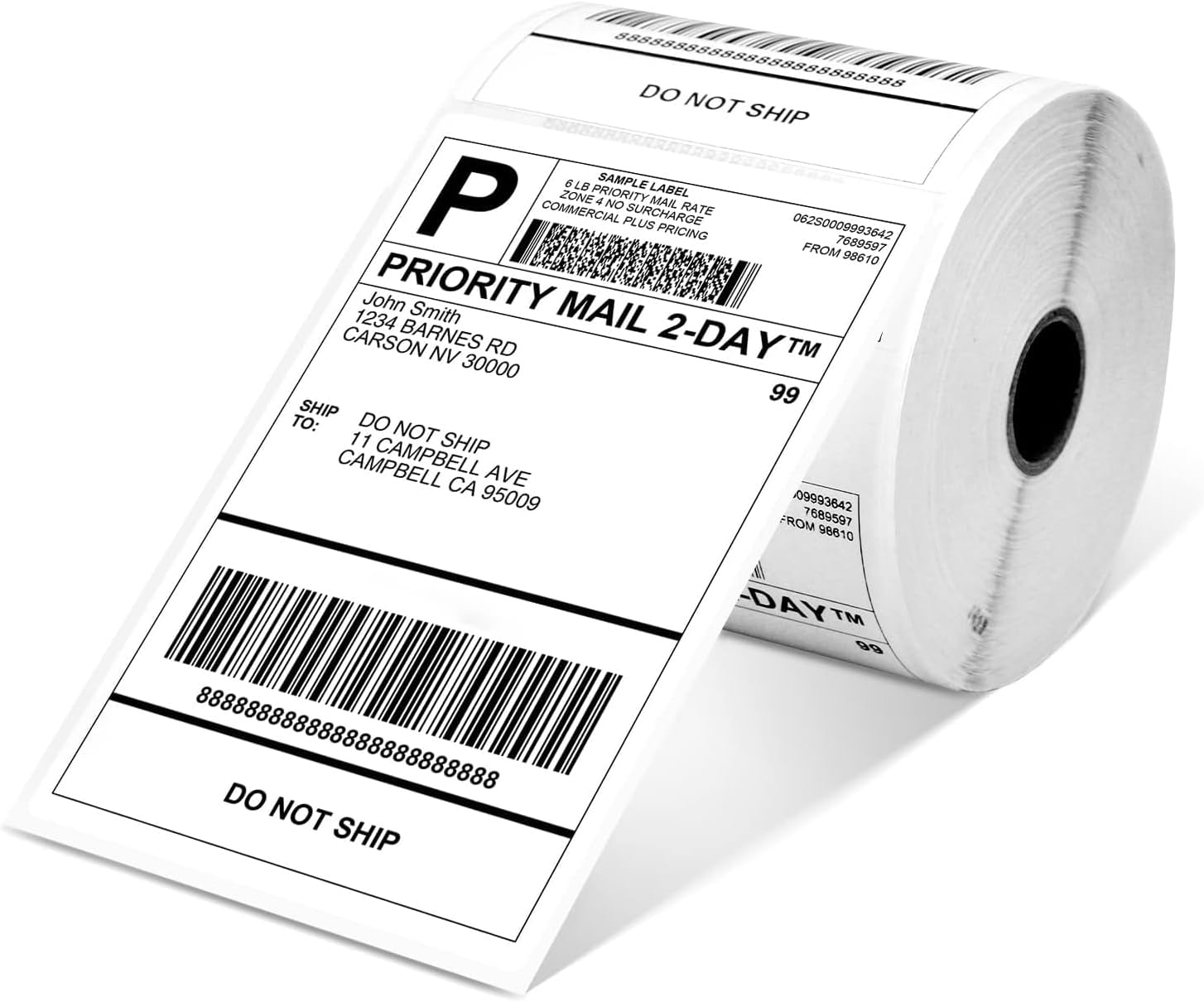 Detalle de Omezizy SLR-4x6-500 4x6 Thermal Shipping Labels, 500-Label Roll