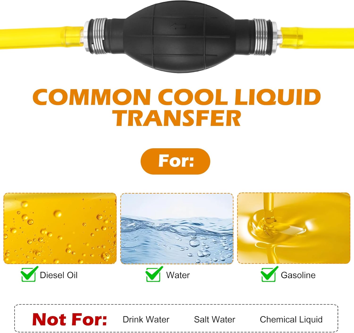 Thumbnail 5 de Gasoline Transfer Pump – Portable Hand Fuel Siphon for Quick, Controlled Transfers