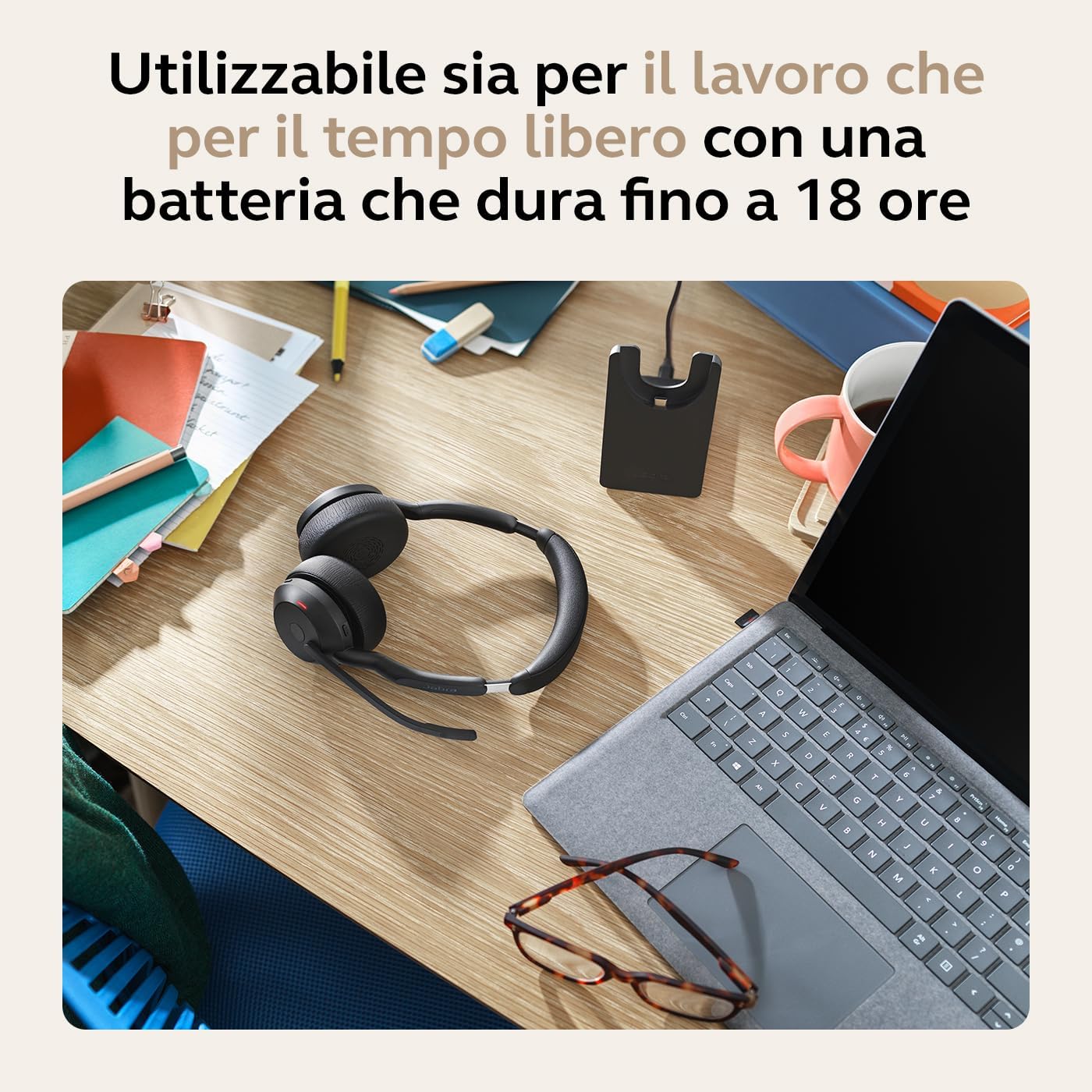 Thumbnail 5 de Jabra Evolve2 55 Cuffie Wireless 130 g