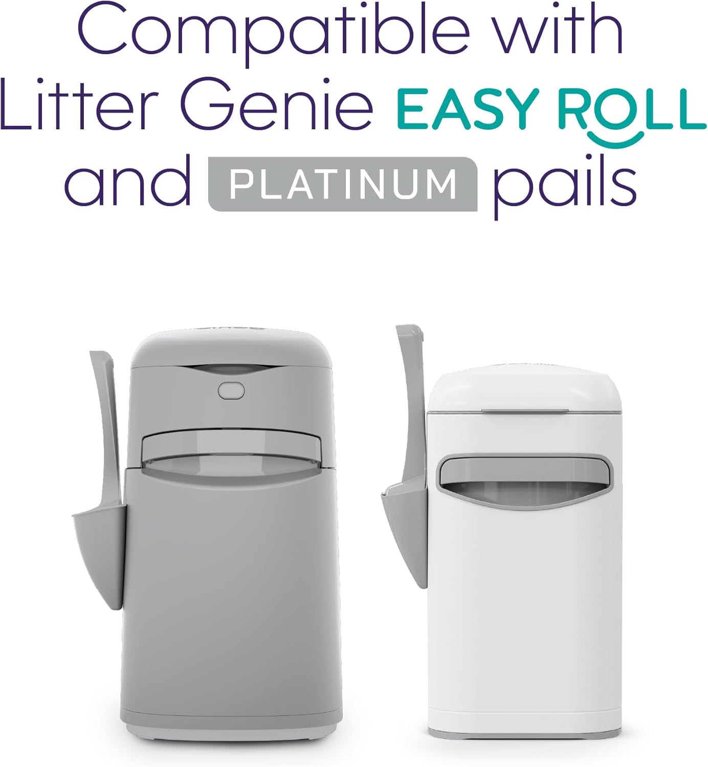 Detalle 2 de Litter Genie Lot de 24 sacs à recharge Easy Roll anti-odeurs (jusqu’à 6 mois) – technologie barrière