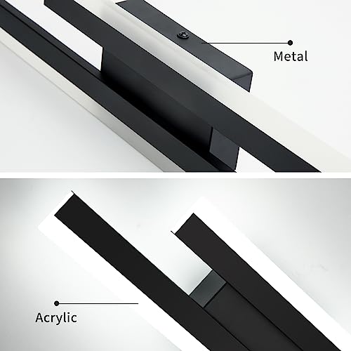 Detalle 2 de Riserva Apliques de Pared Interior 16W 1800LM – Negro, Luz Fría 6500K