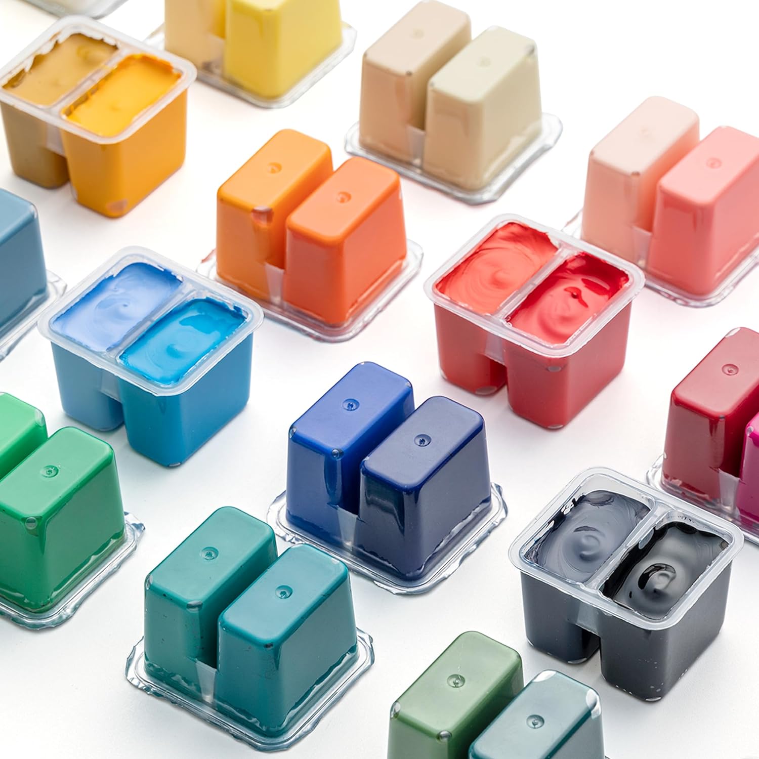 Thumbnail 3 de HIMI ツインカップ ゼリーガッシュ 36色セット、12g・絵筆3本付き パープルケース