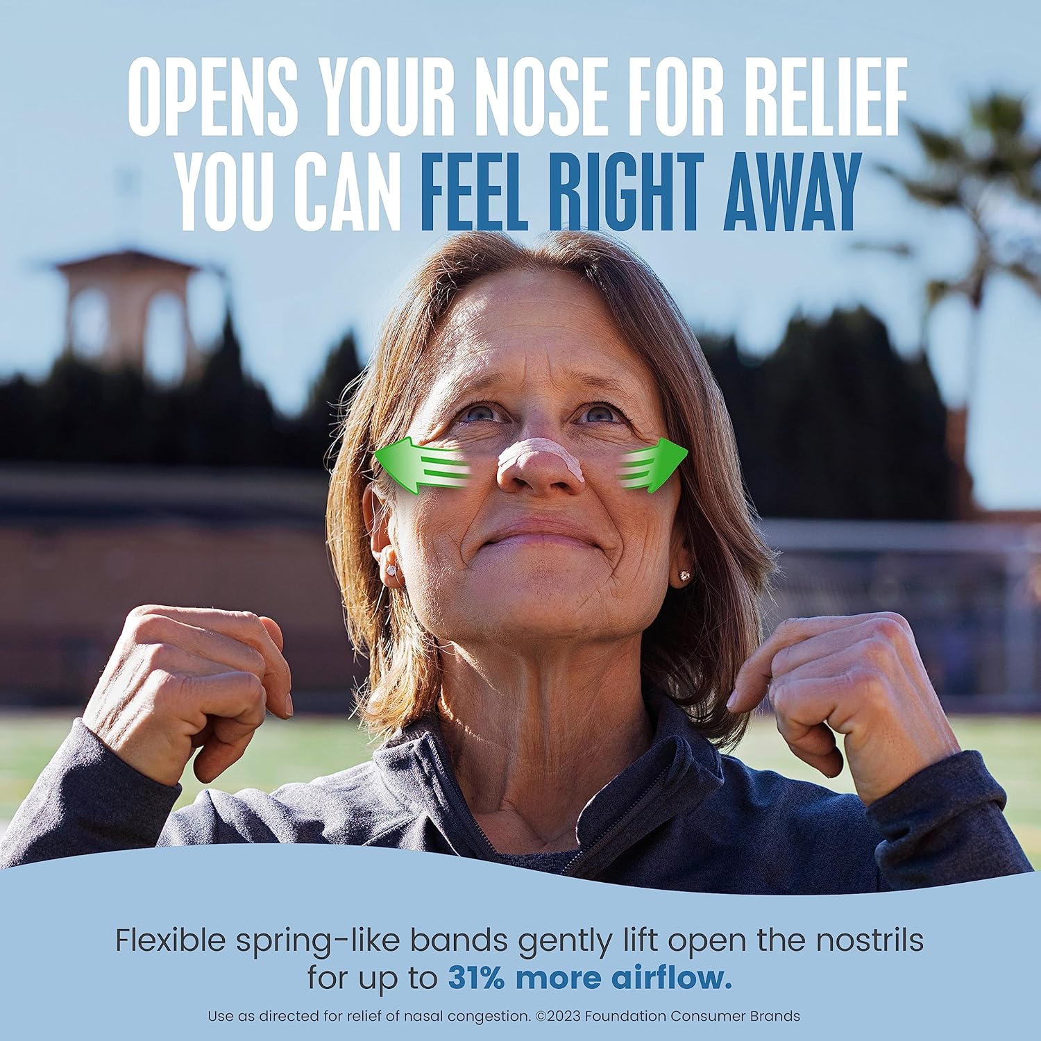 Detalle de Breathe Right Original 30-count nasal strips 🤧