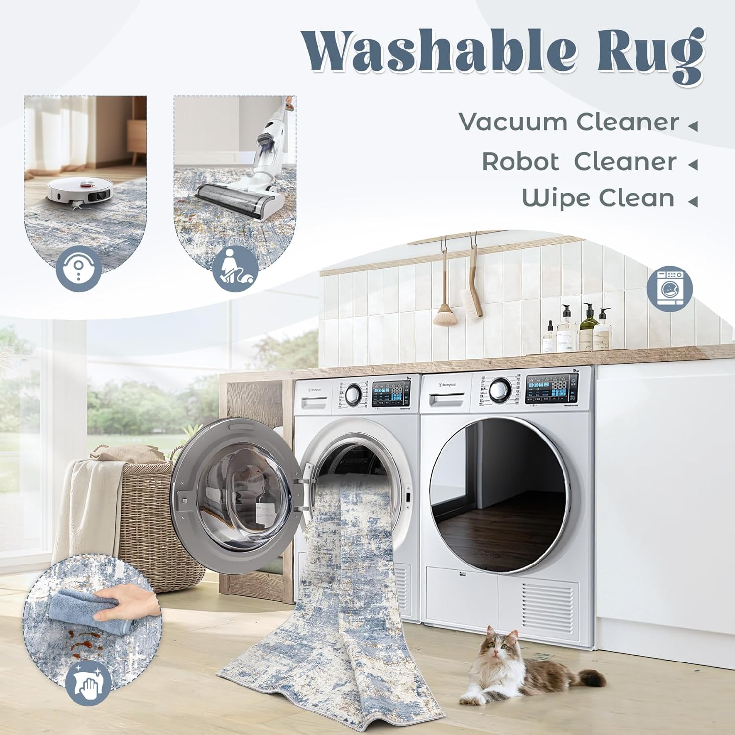 Thumbnail 1 de Modern Abstract 8x10 Area Rug 🏠