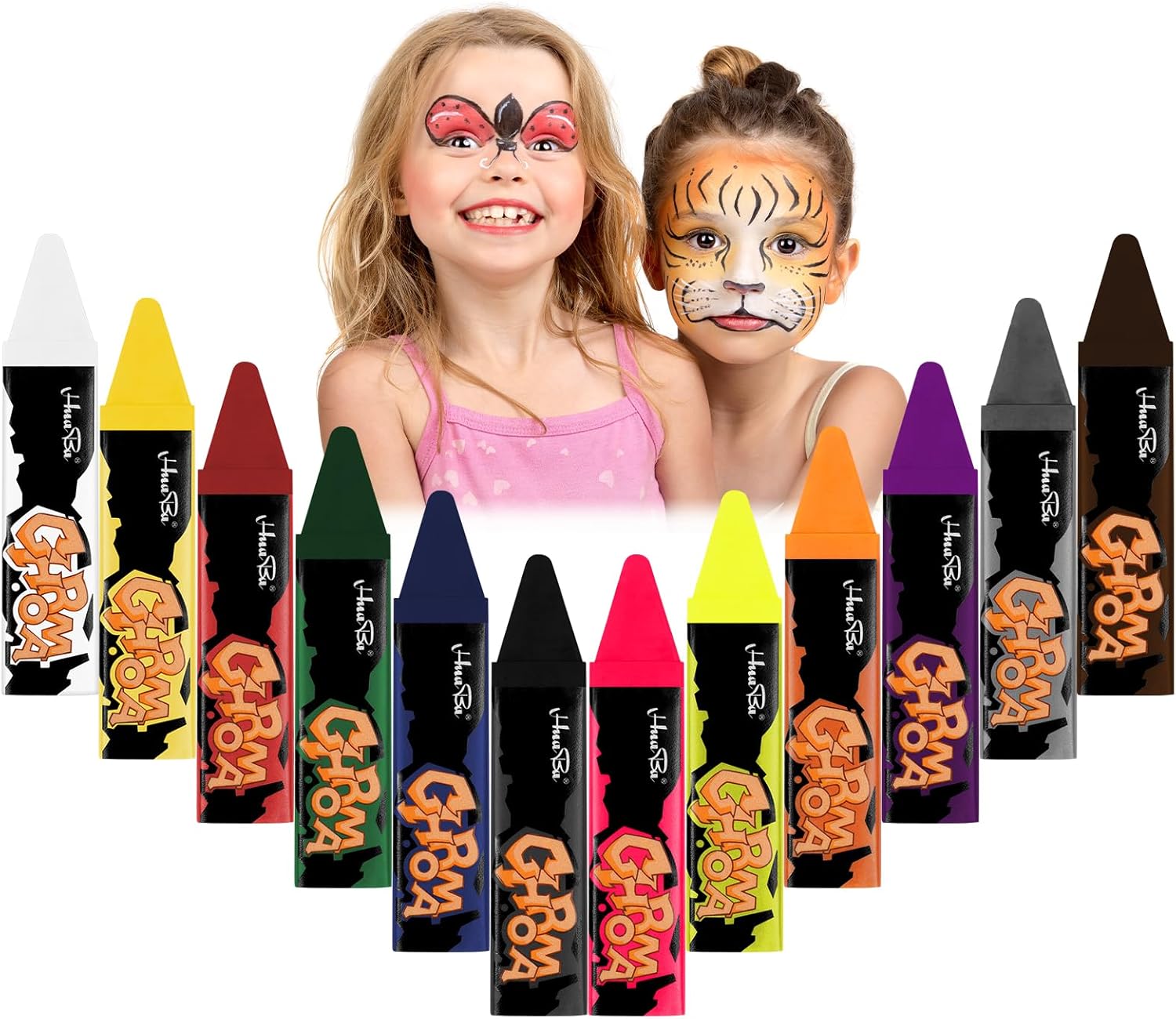 AOOWU Face Body Paint 12 colori