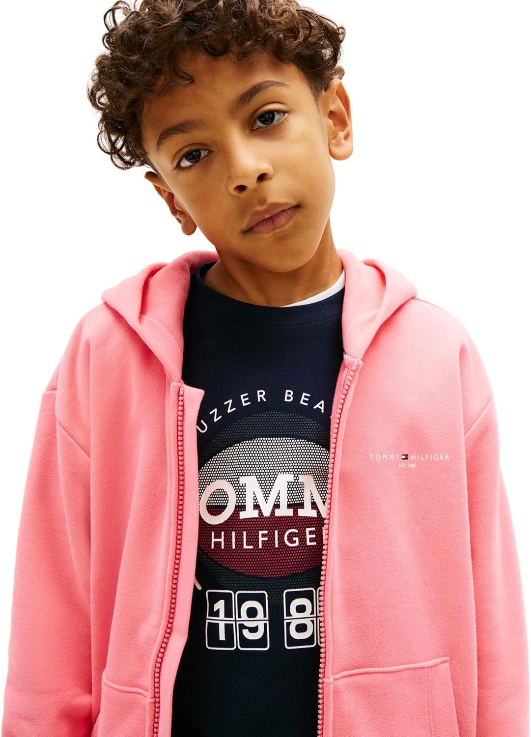 Thumbnail 1 de Tommy Hilfiger Mini Corp Zip Through Hoodie Ks0ks00726 – Felpa unisex per bambini e ragazzi