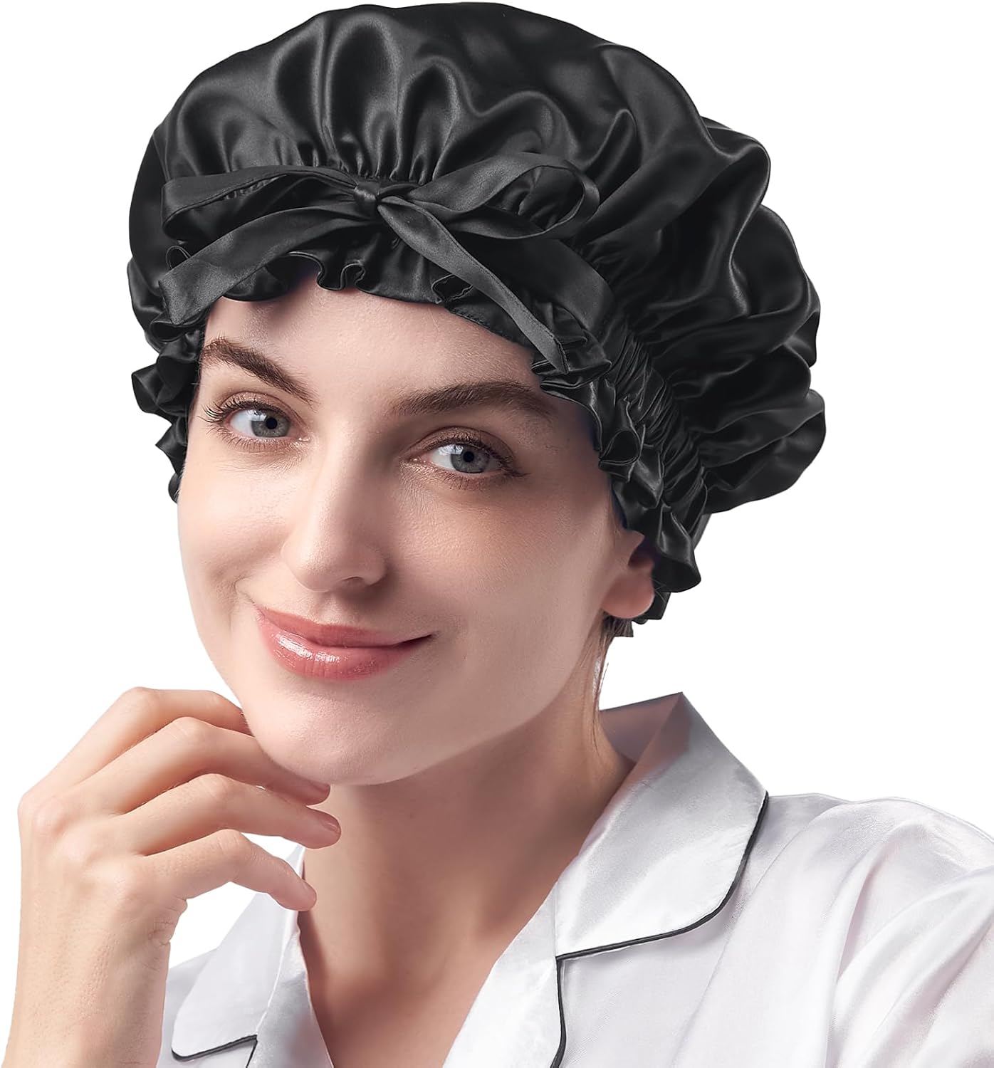 Detalle de Umisleep 22 Momme seta per capelli ricci