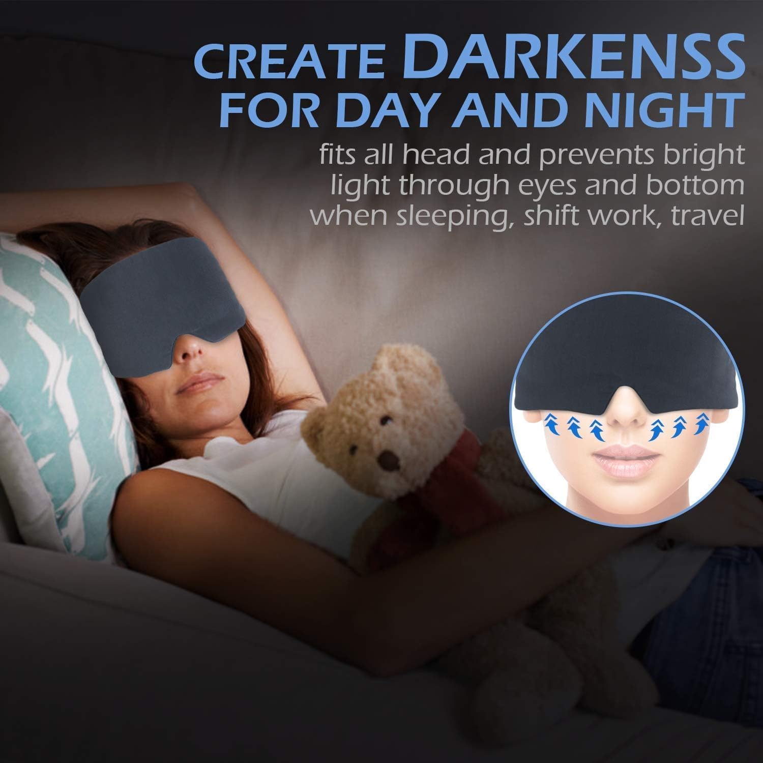 Thumbnail 4 de mavogel AU18121801 Full Coverage Sleep Mask in Breathable Modal