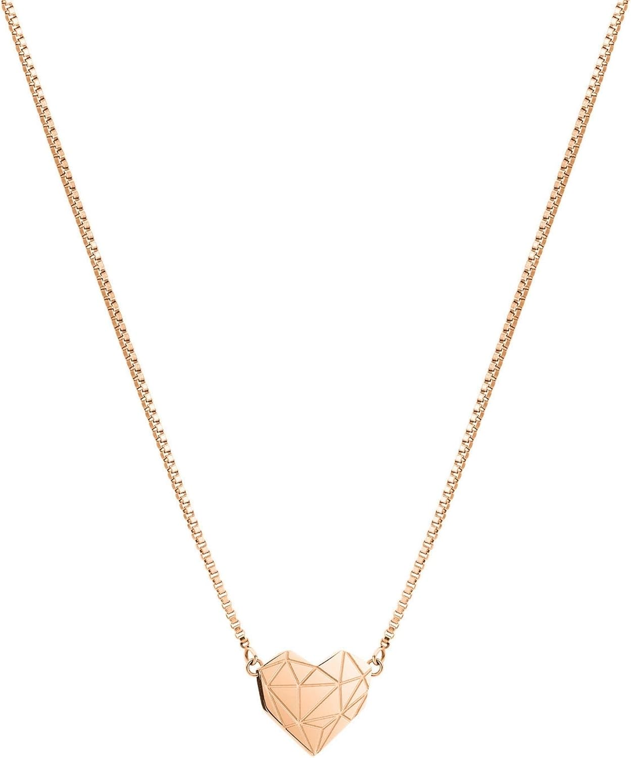 Detalle de LIEBESKIND BERLIN Damen-Collier Edelstahl (roségold) – 40 cm