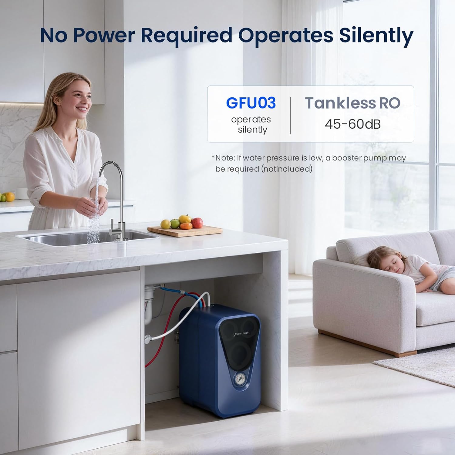 Detalle 1 de GLACIER FRESH Reverse Osmosis Water Filter GFU03