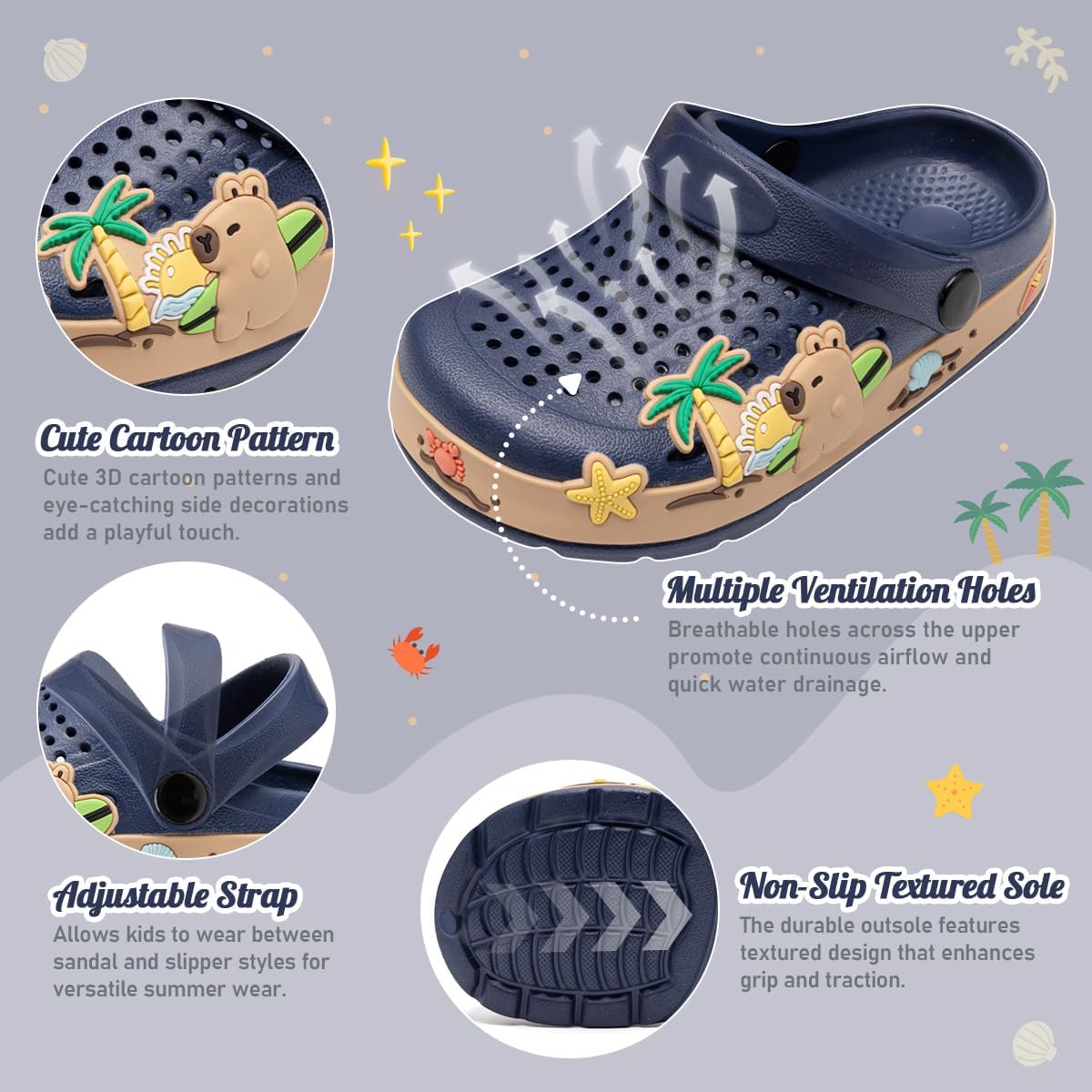 Detalle de Miamooi Kids Clogs in EVA
