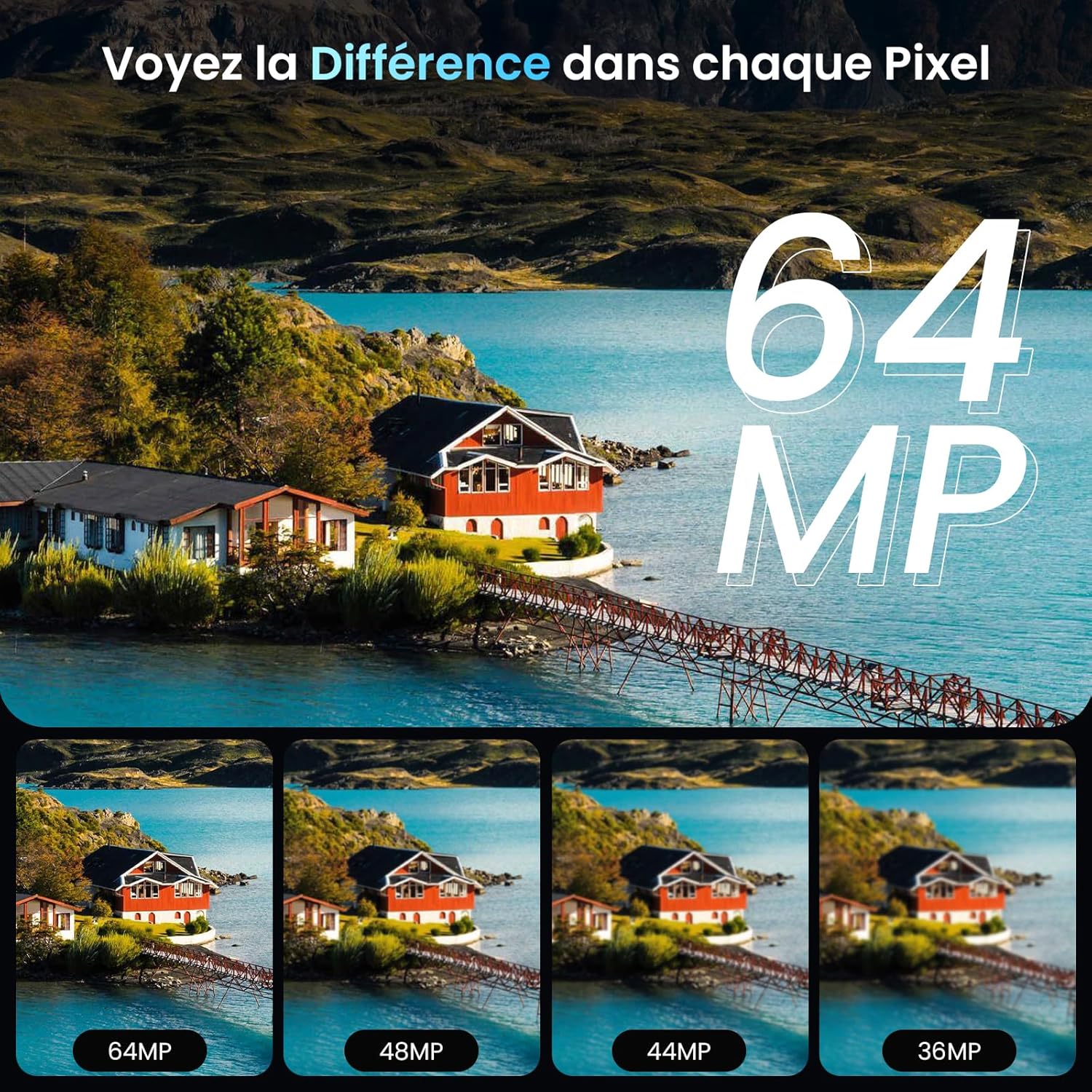Detalle 2 de Digitalkamera 4K mit WiFi, 64 MP – Kompakt, ideal für Teens, Anfänger und Vlogging