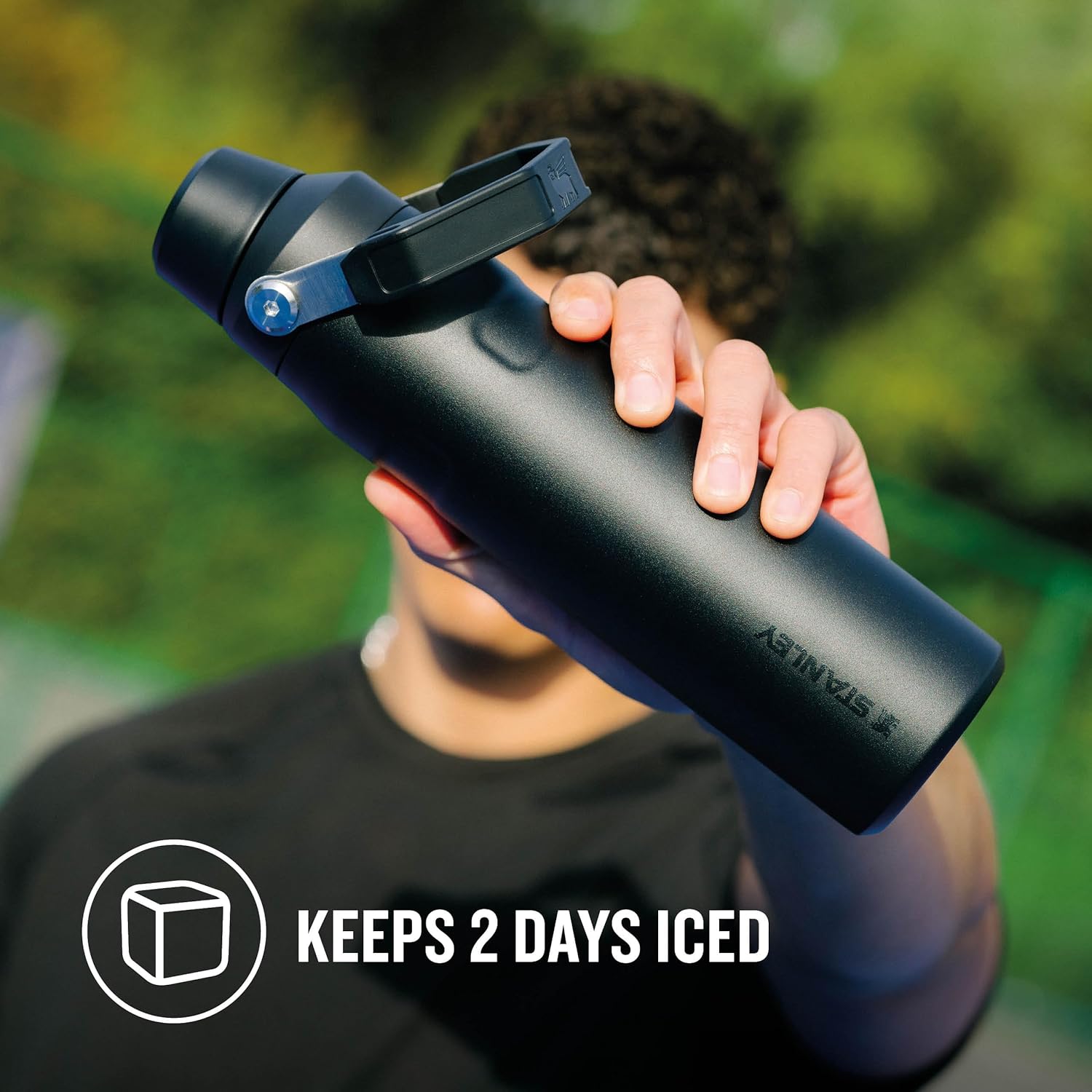 Thumbnail 3 de Stanley Iceflow Fast Flow Sports Water Bottle 0.6L – insulated leakproof bottle for long-lasting cold