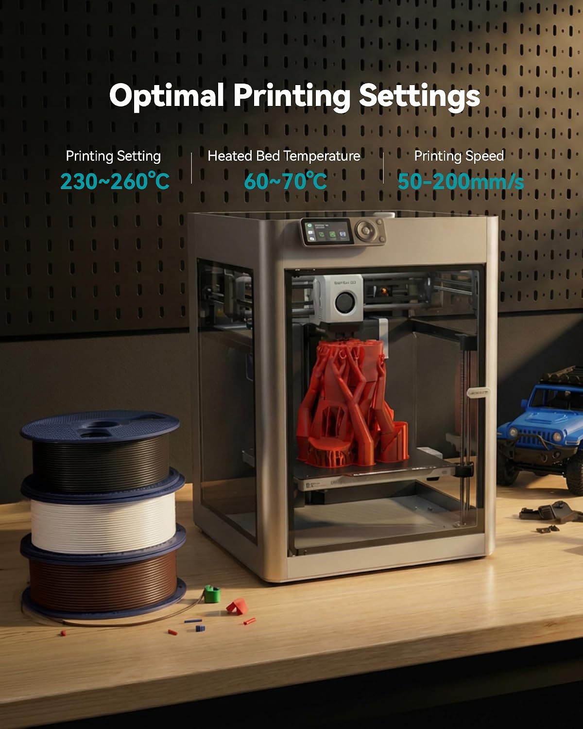 Thumbnail 6 de SUNLU 4KG PETG Filament 1.75mm Bundle – 4 Rolls, High Toughness & Heat Resistance