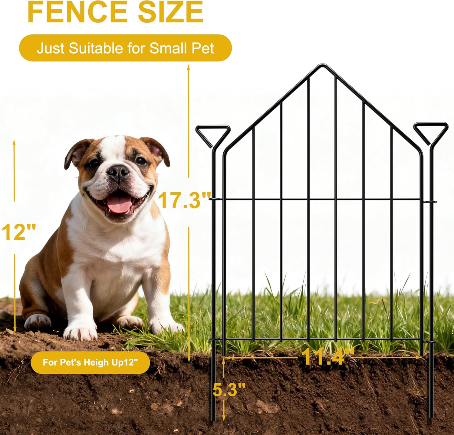 Detalle 2 de Garden Fence Border, 17 in x 10 ft