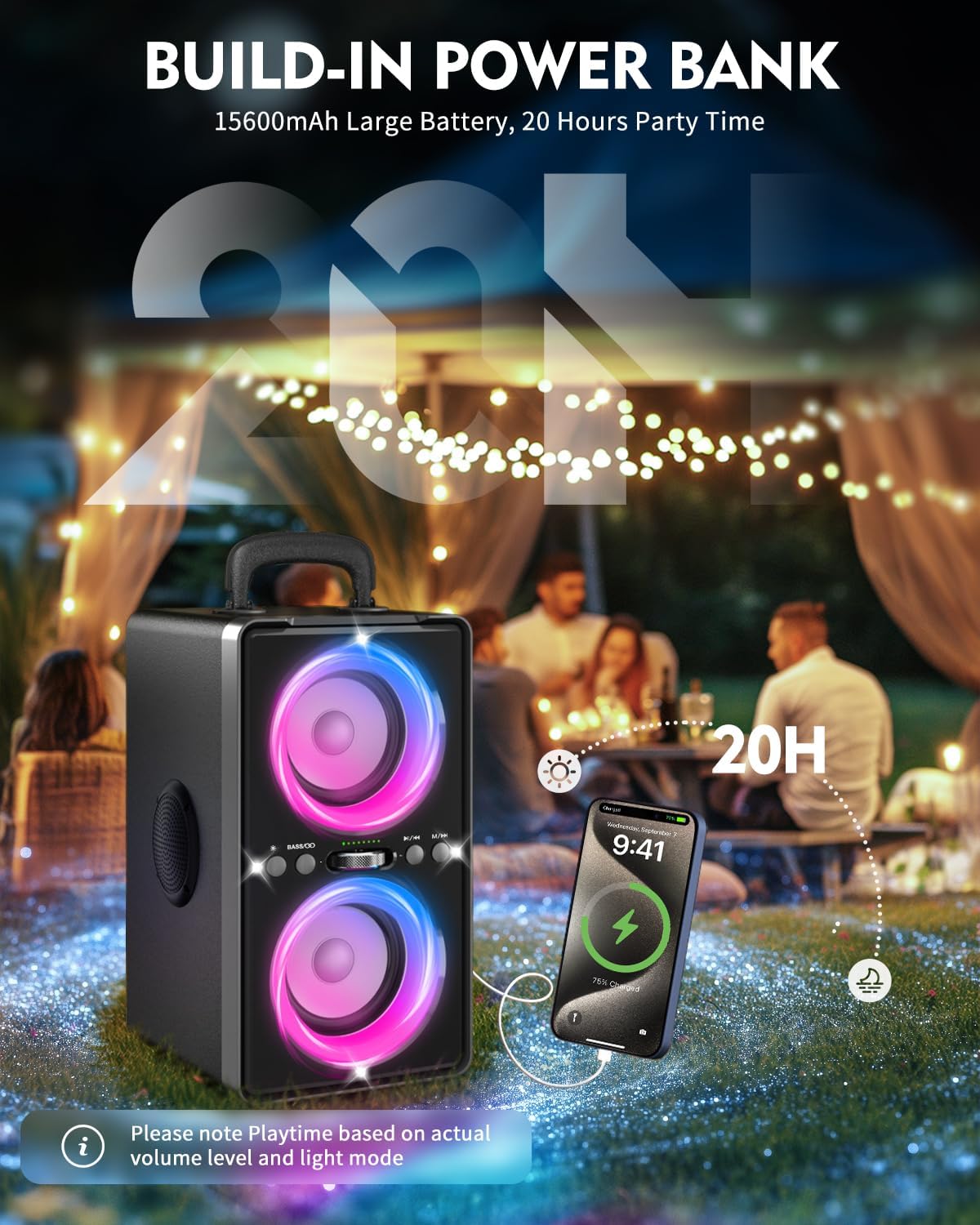 Thumbnail 6 de YIER 200W Bluetooth Speaker with Big Bass 🔊