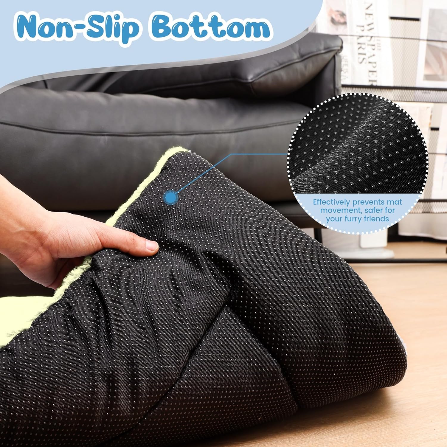 Thumbnail 2 de BaoDan Cuccia Cane Interno Taglia Grande 106x71 cm con base antiscivolo, beige