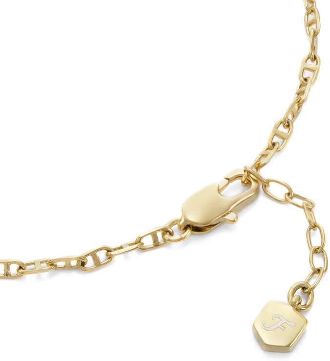Thumbnail 3 de Fossil bracelet de cheville femme en laiton doré avec fermoir mousqueton