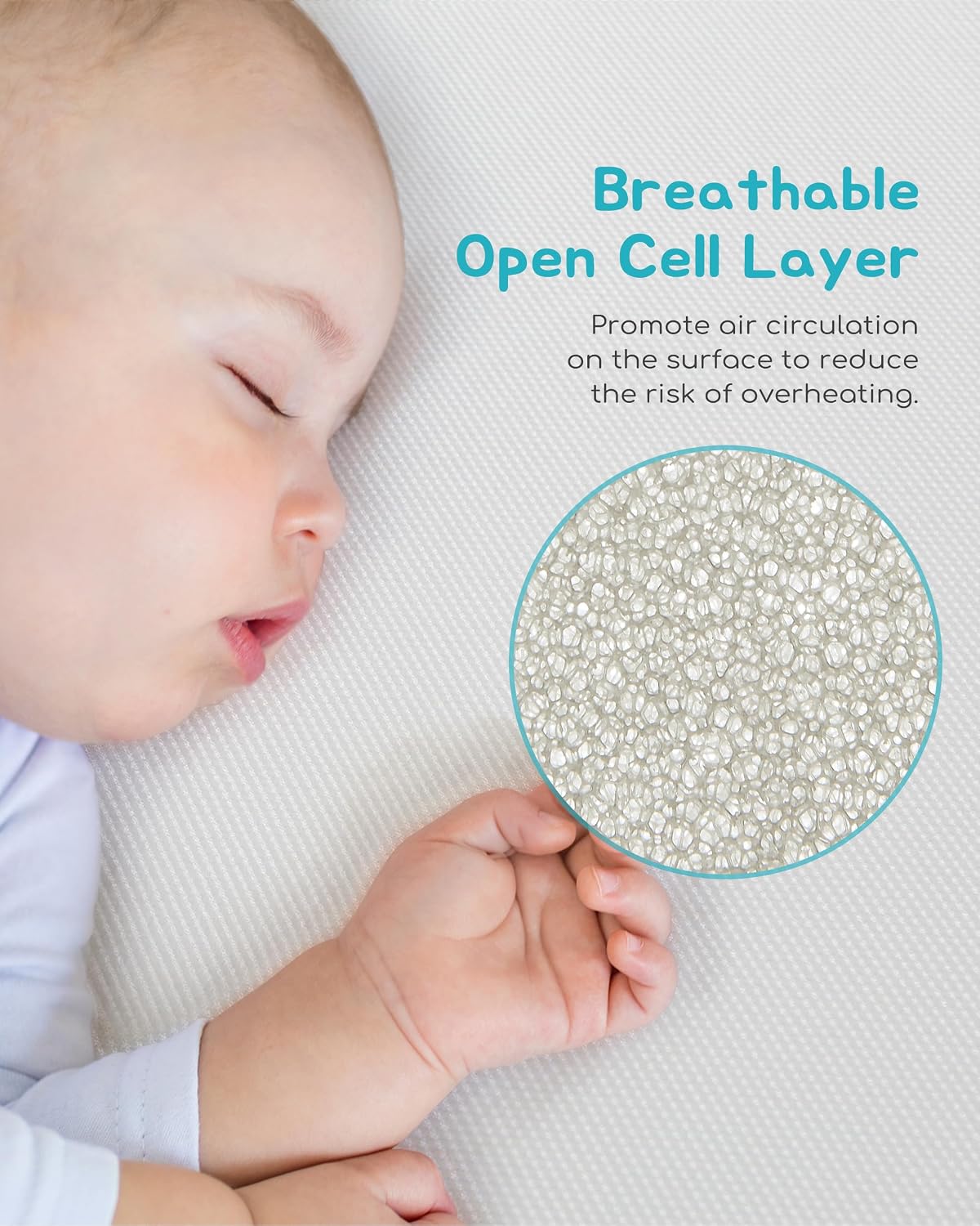 Detalle 2 de ATTABABY Crib Mattress 52 x 28 Inches