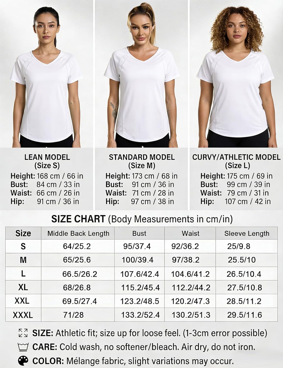 Thumbnail 6 de Wayleb maglietta sportiva donna con scollo a V, manica raglan corta traspirante (poliestere ed elastan)