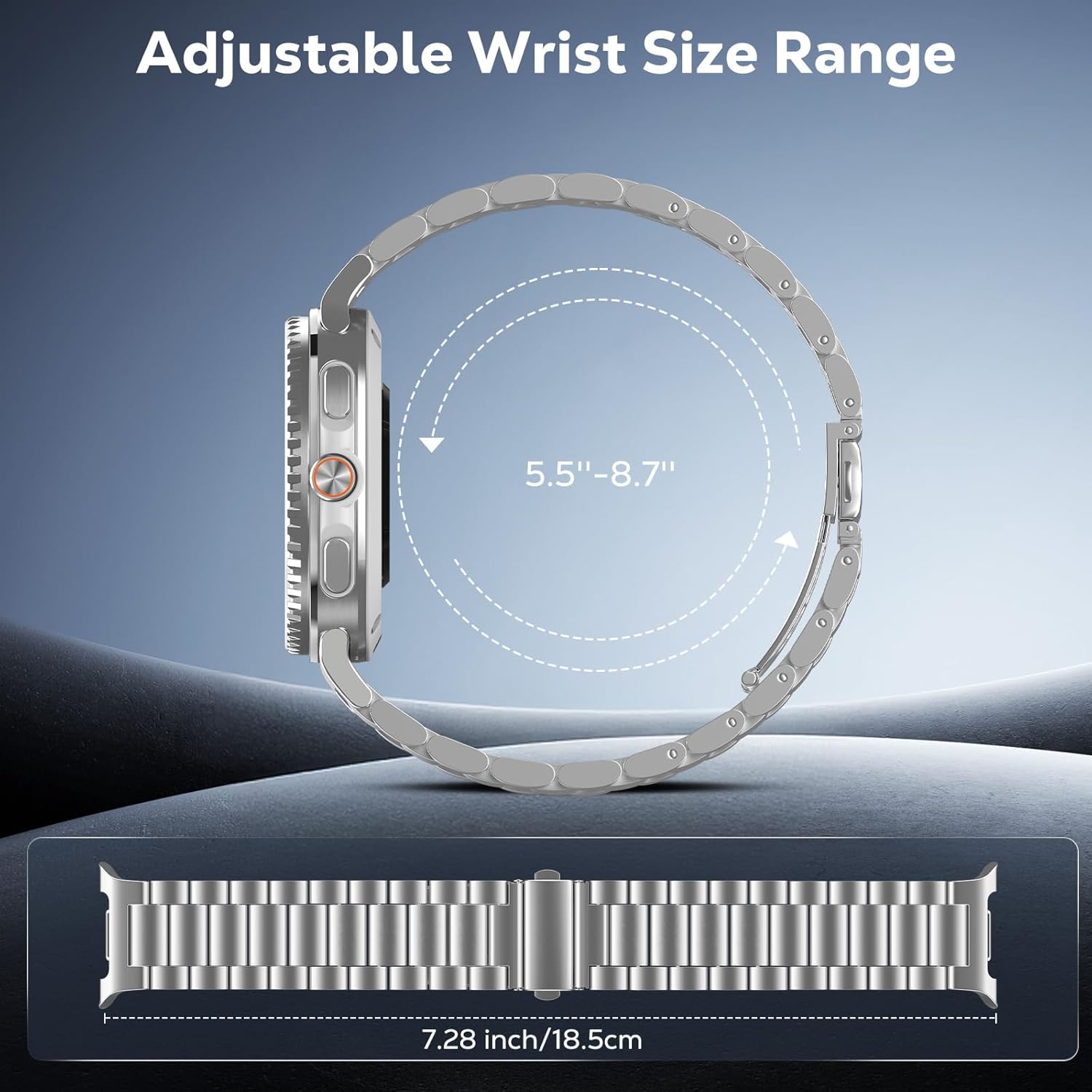 Thumbnail 3 de TiMOVO Cinturini in Metallo per Samsung Galaxy Watch 8 e Galaxy Watch 8 Classic (No Gap) — Acciaio Inossidabile, Regolabile