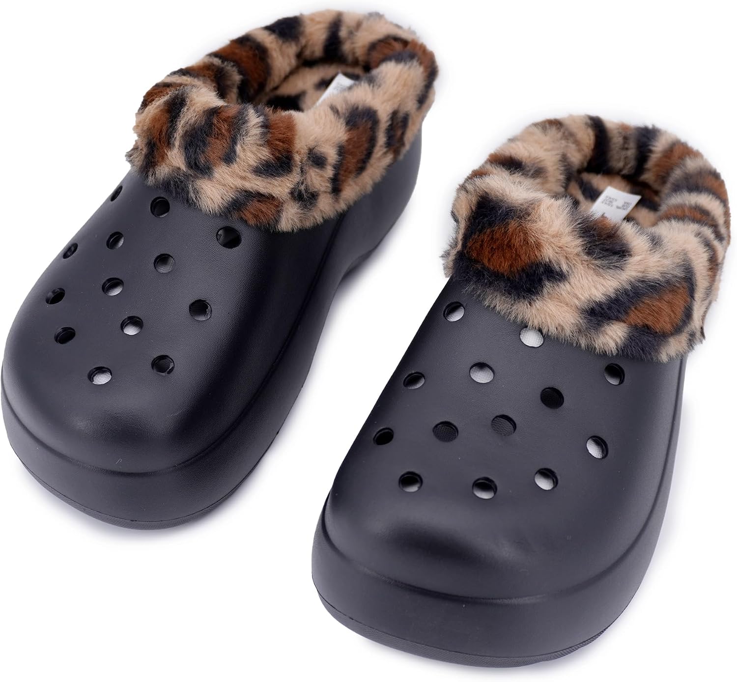 Detalle 1 de JOMIX winterpantoffels voor dames, gesloten klomp met imitatiebont en EVA-zool