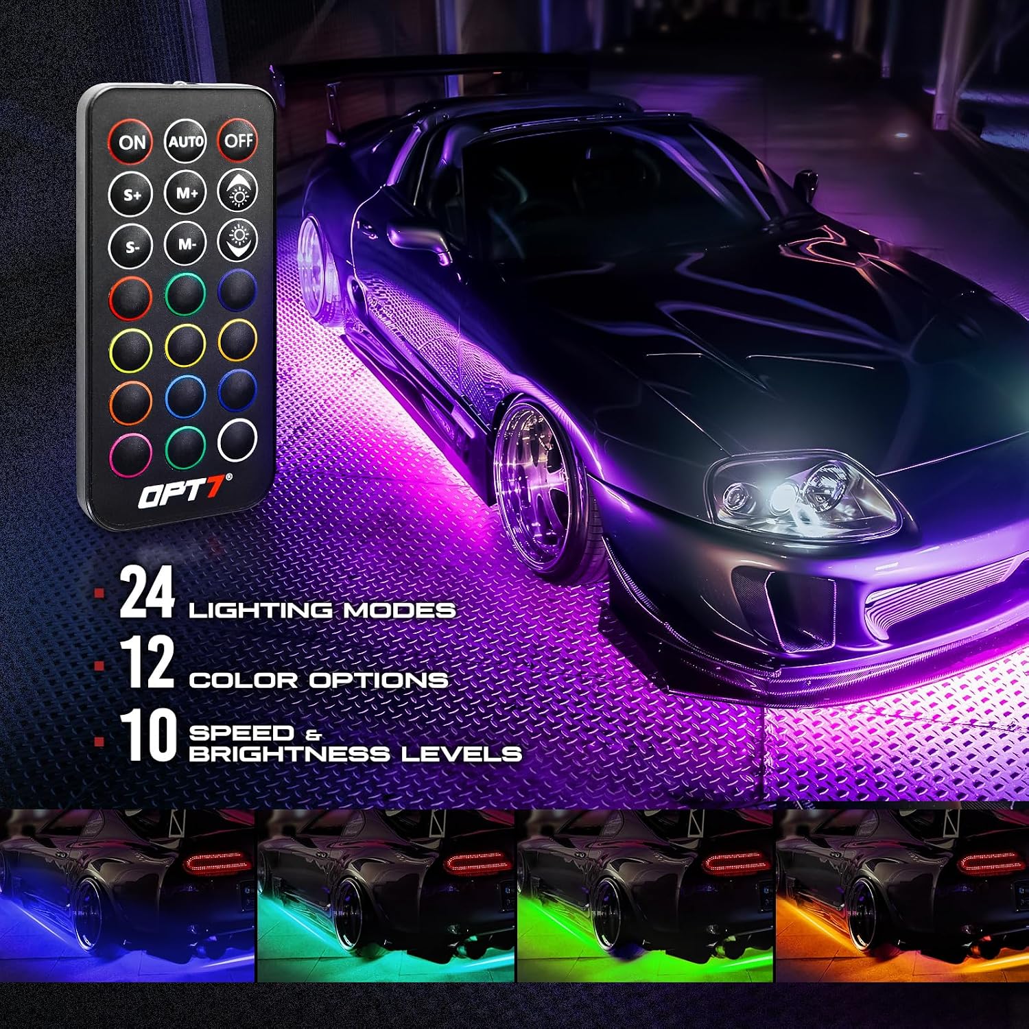 Detalle 2 de OPT7 underglow light kit, aluminium
