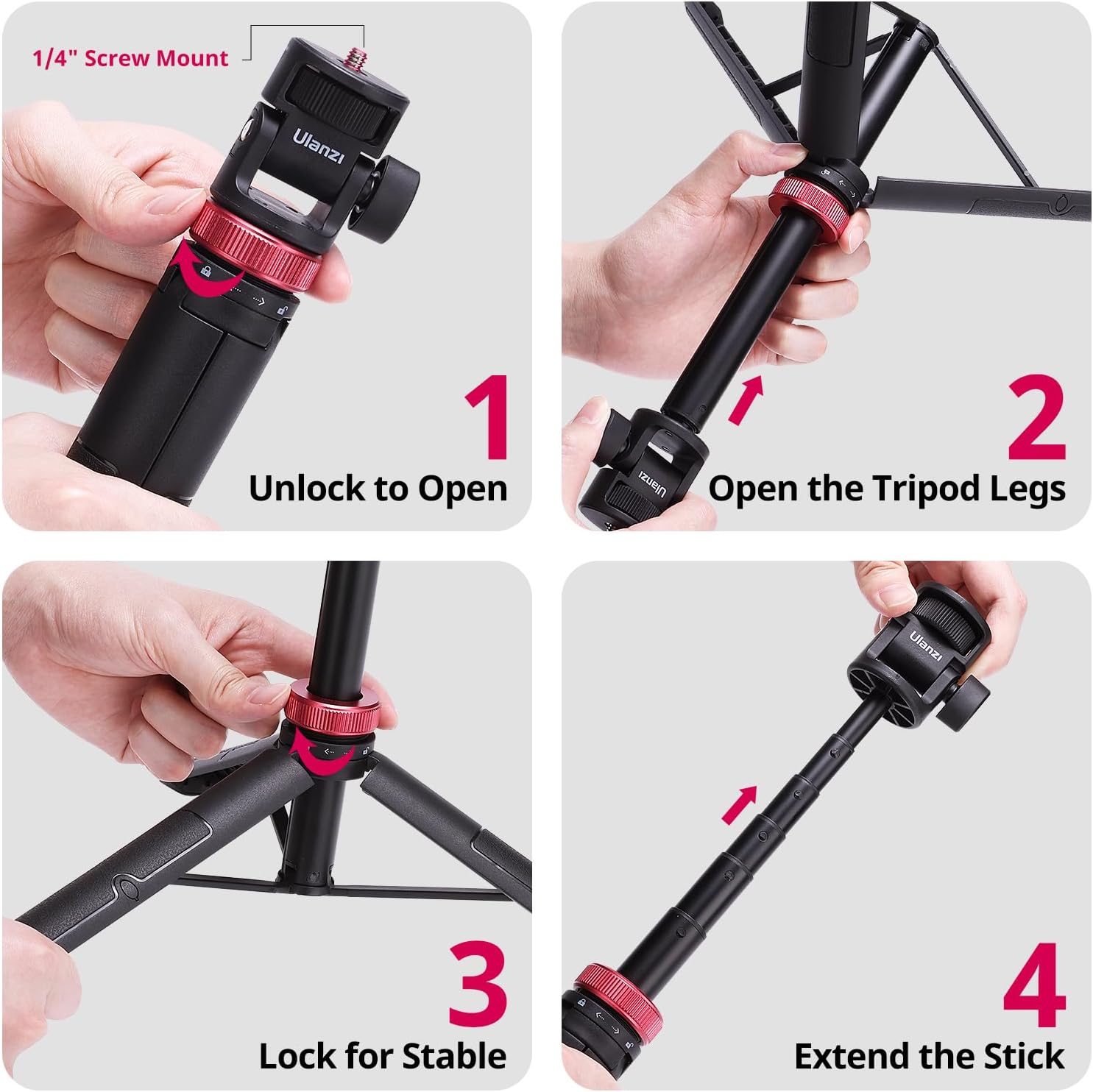 Thumbnail 2 de Selfie Stick Tripod 146cm MT-71 for action cams