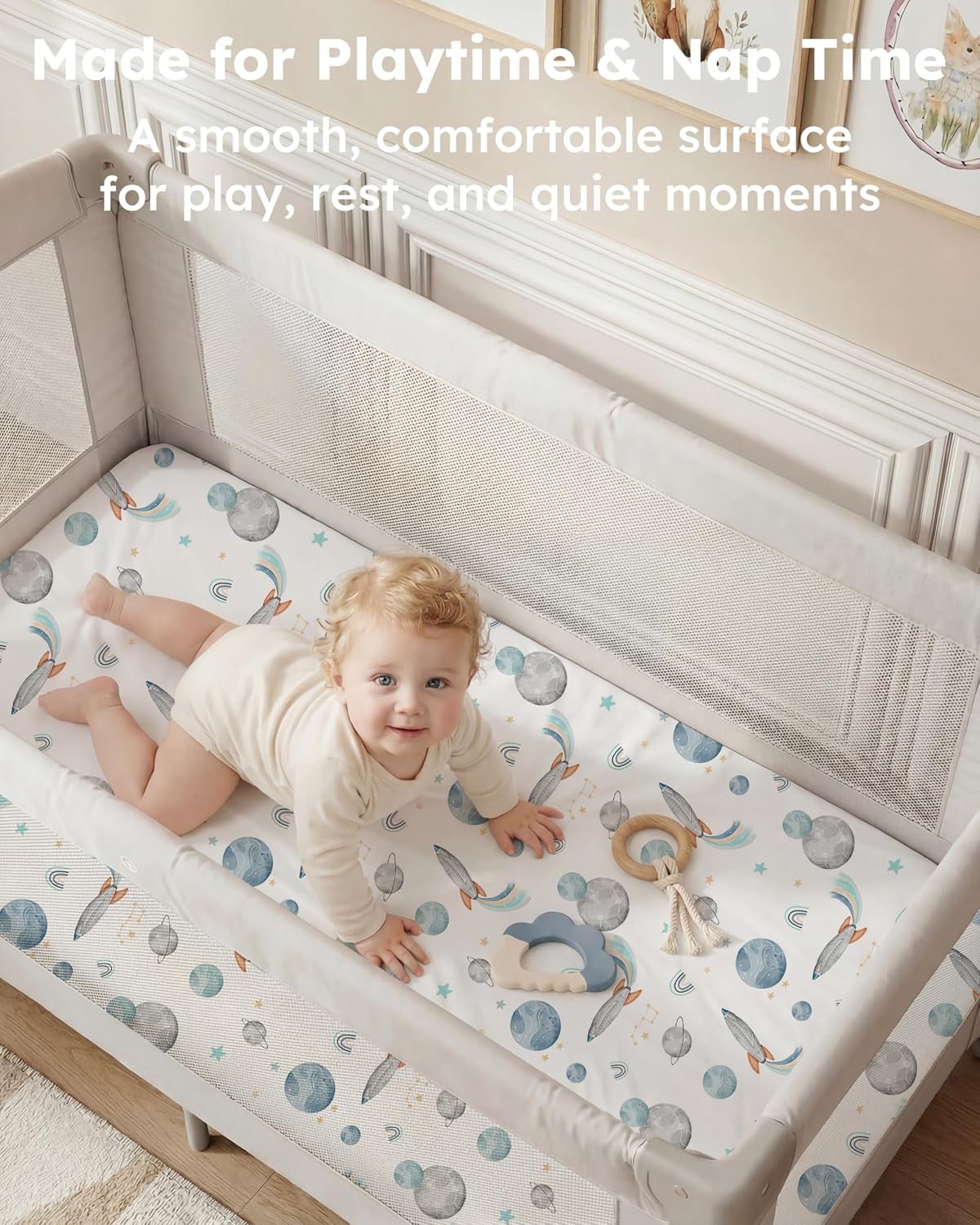 Thumbnail 6 de Nyessmee Pack and Play Sheets, 2-Pack