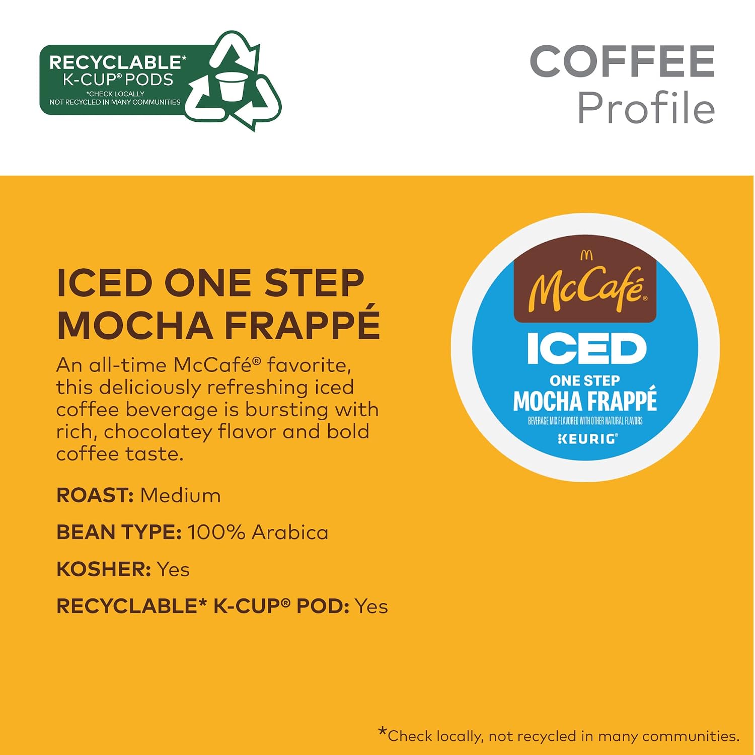 Detalle de McCafé Iced Coffee K-Cup Pods, 60 Count