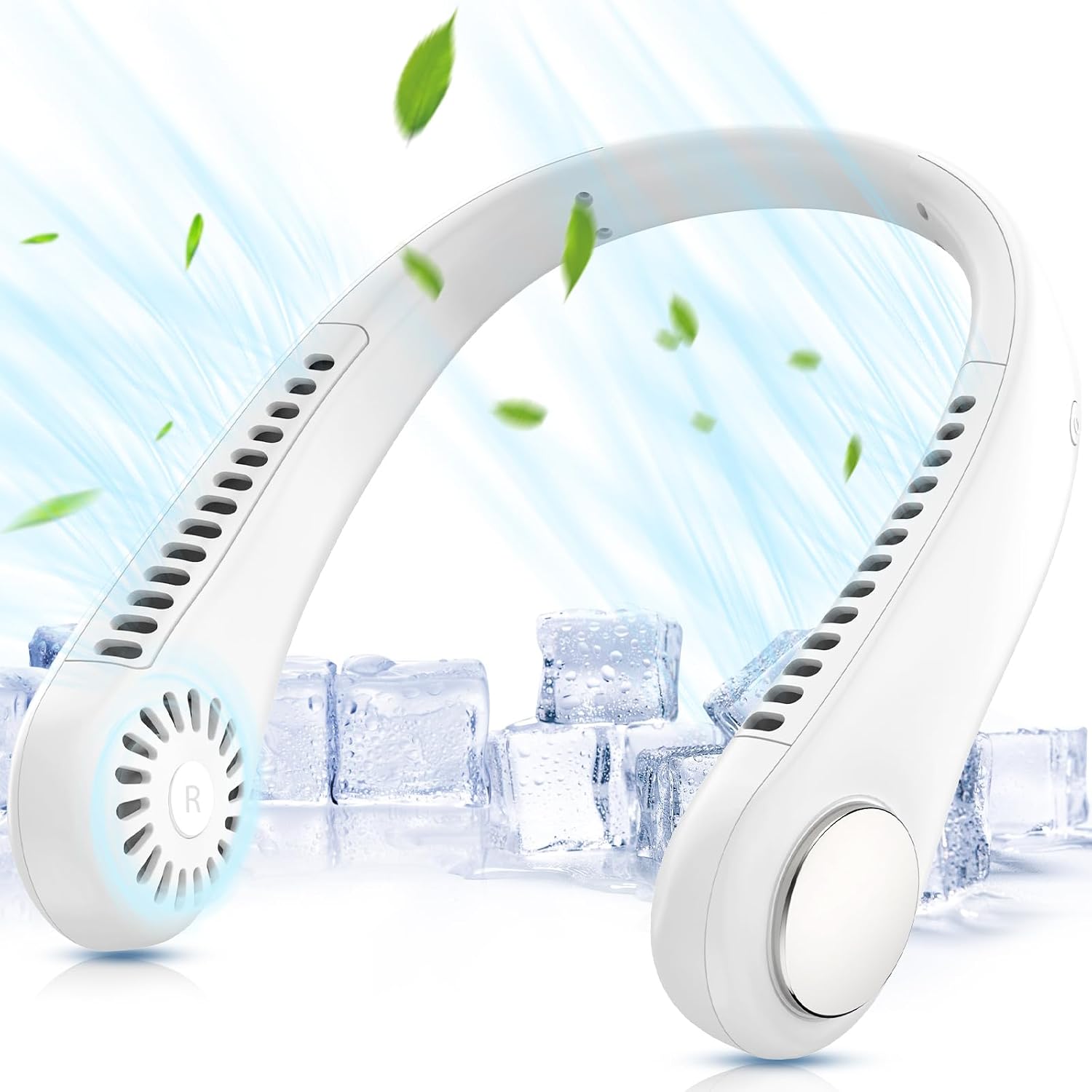 Detalle de ITHKY Neck Fan 2600mAh wearable fan